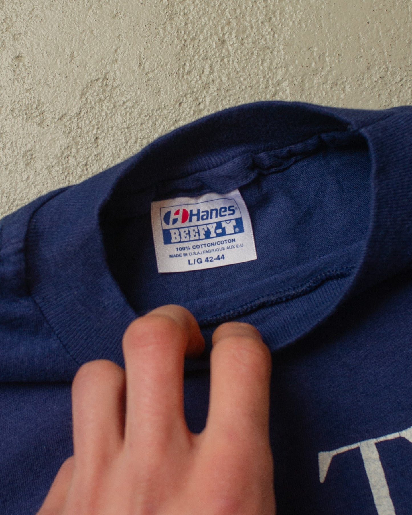 1991 unworn "For the Boys" T-shirt navyblue - M/L