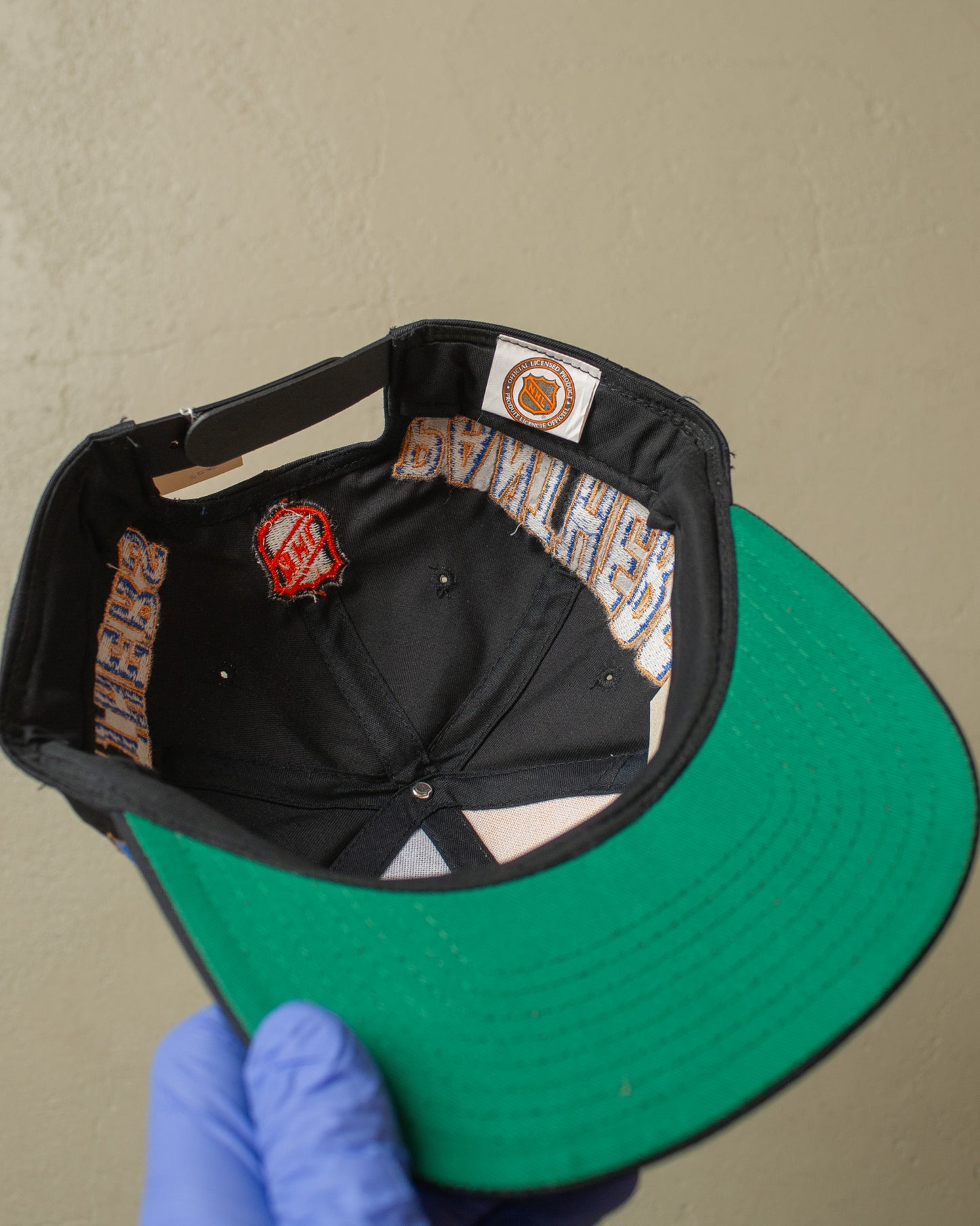 1990s Deadstock Florida Panthers NHL Snapback navyblue/yellow