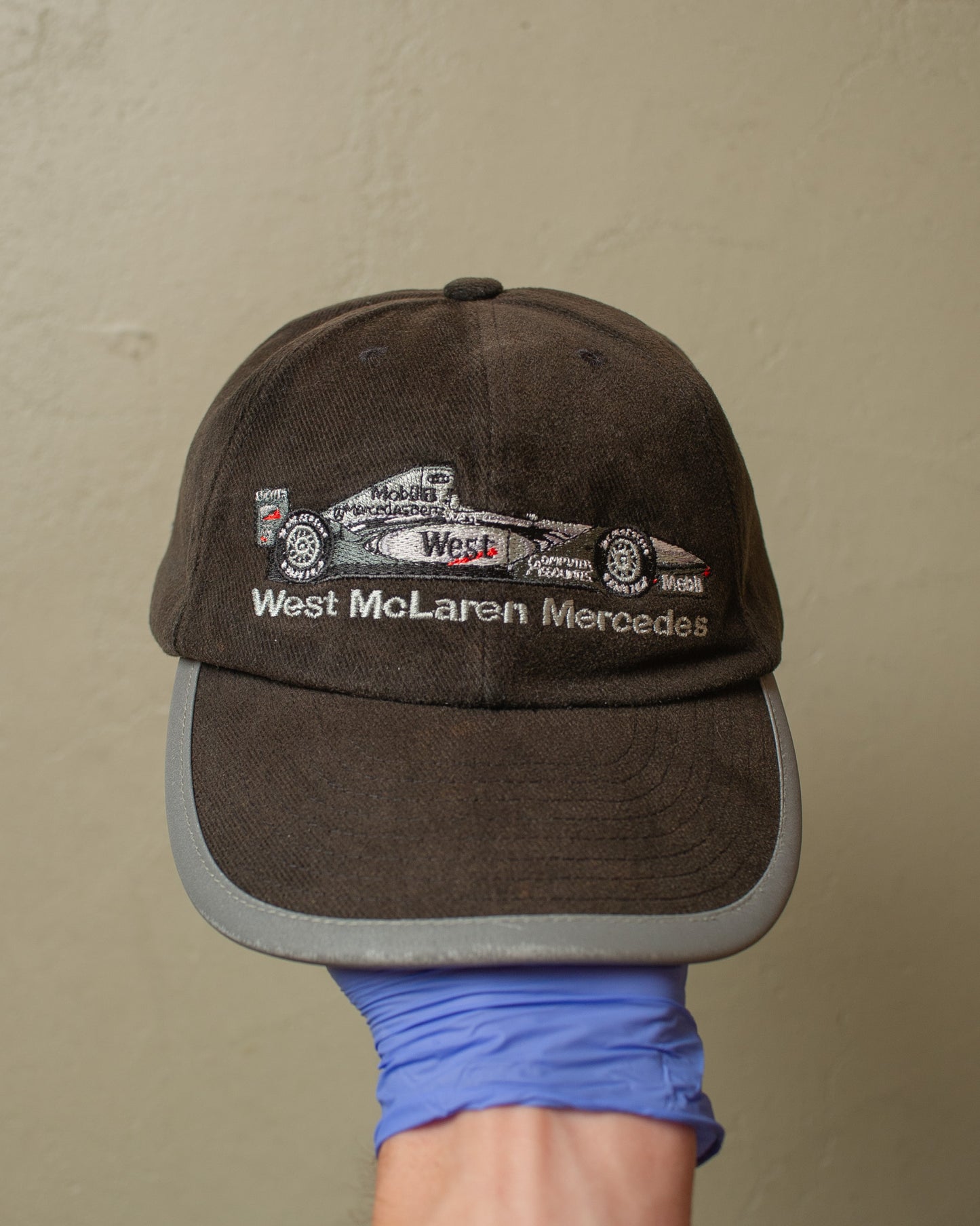 1990s Sunfaded West McLaren Mercedes Strapback black