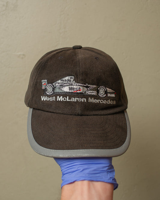 1990s Sunfaded West McLaren Mercedes Strapback black