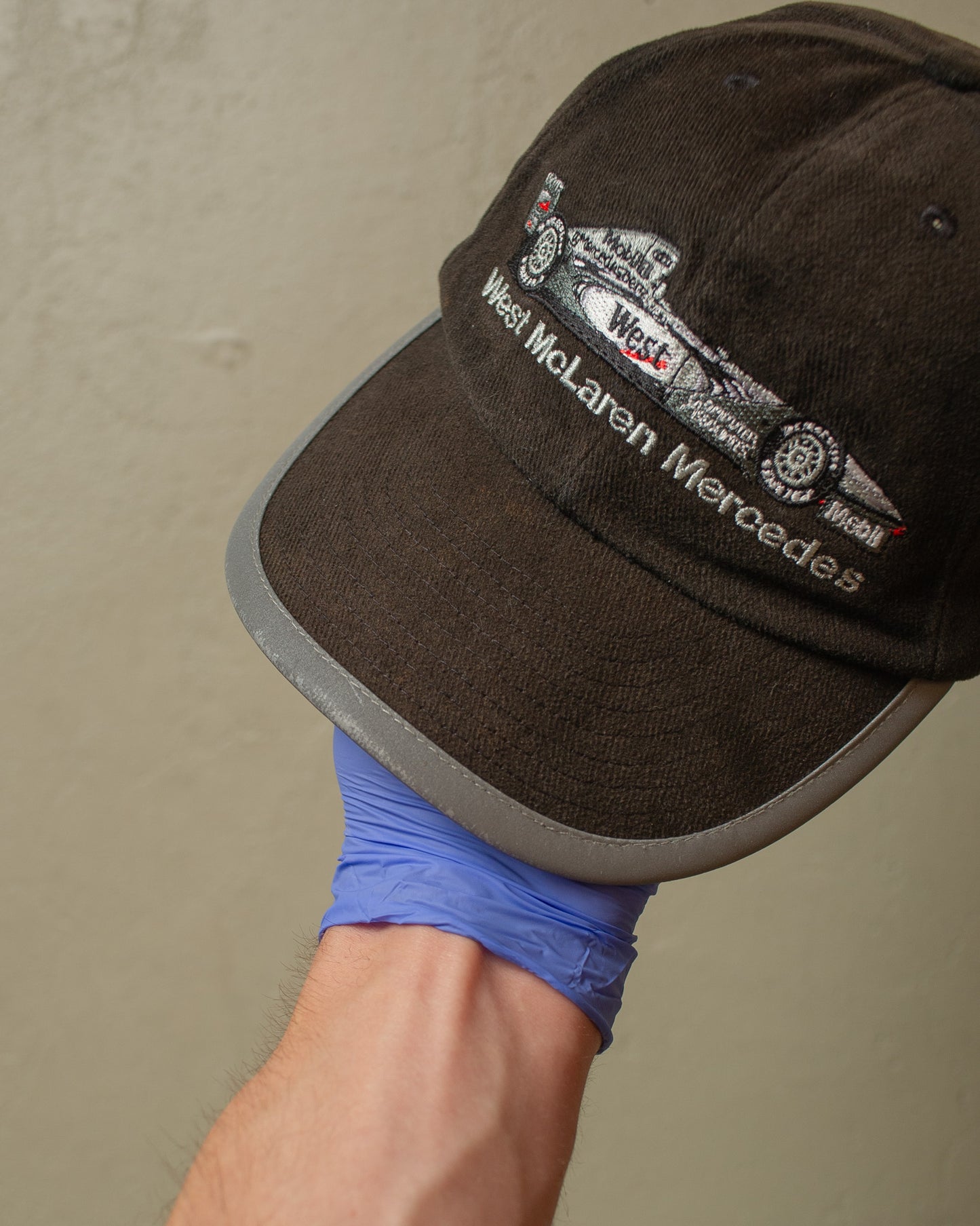 1990s Sunfaded West McLaren Mercedes Strapback black