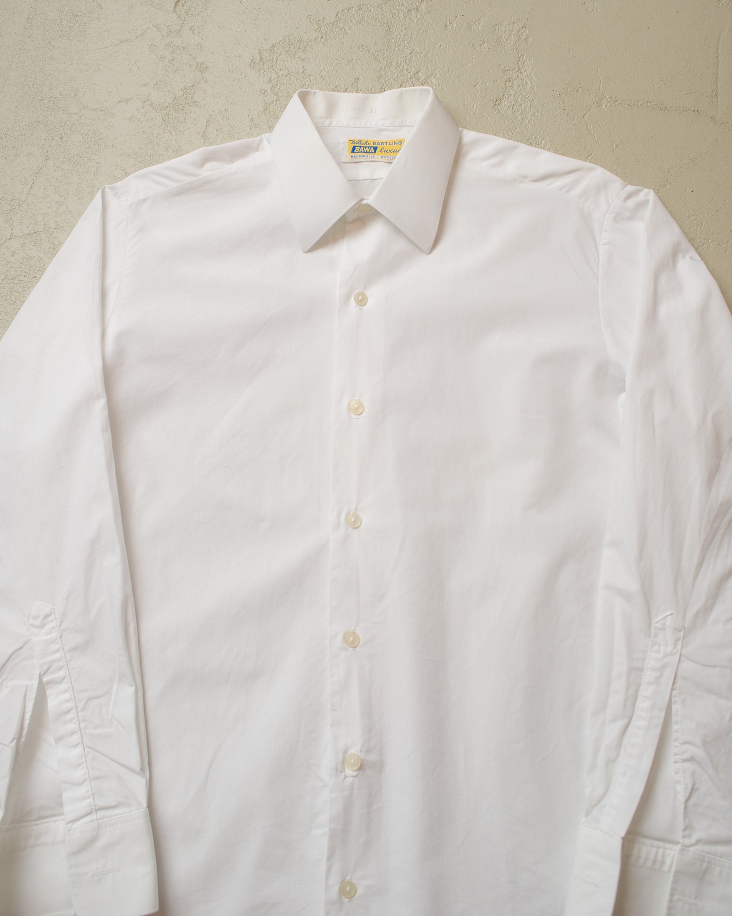 1960s German Bawa Dress Shirt white - M