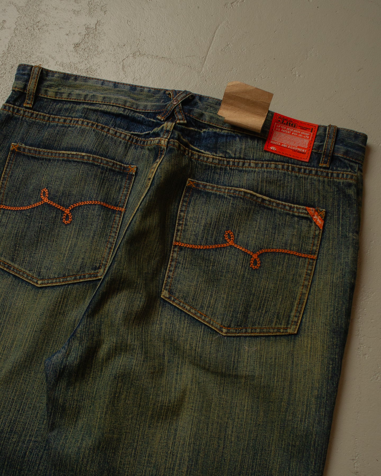 2000s Deadstock LRG Mud Wash Baggy Jeans - 40