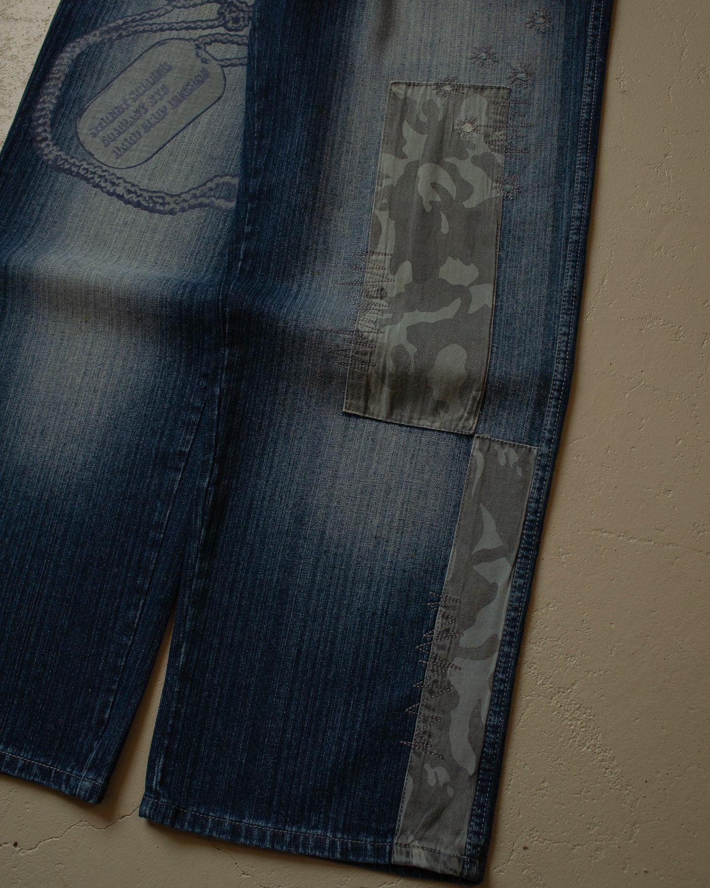 2000s Deadstock Parlay Printed Baggy Jeans - 38x32