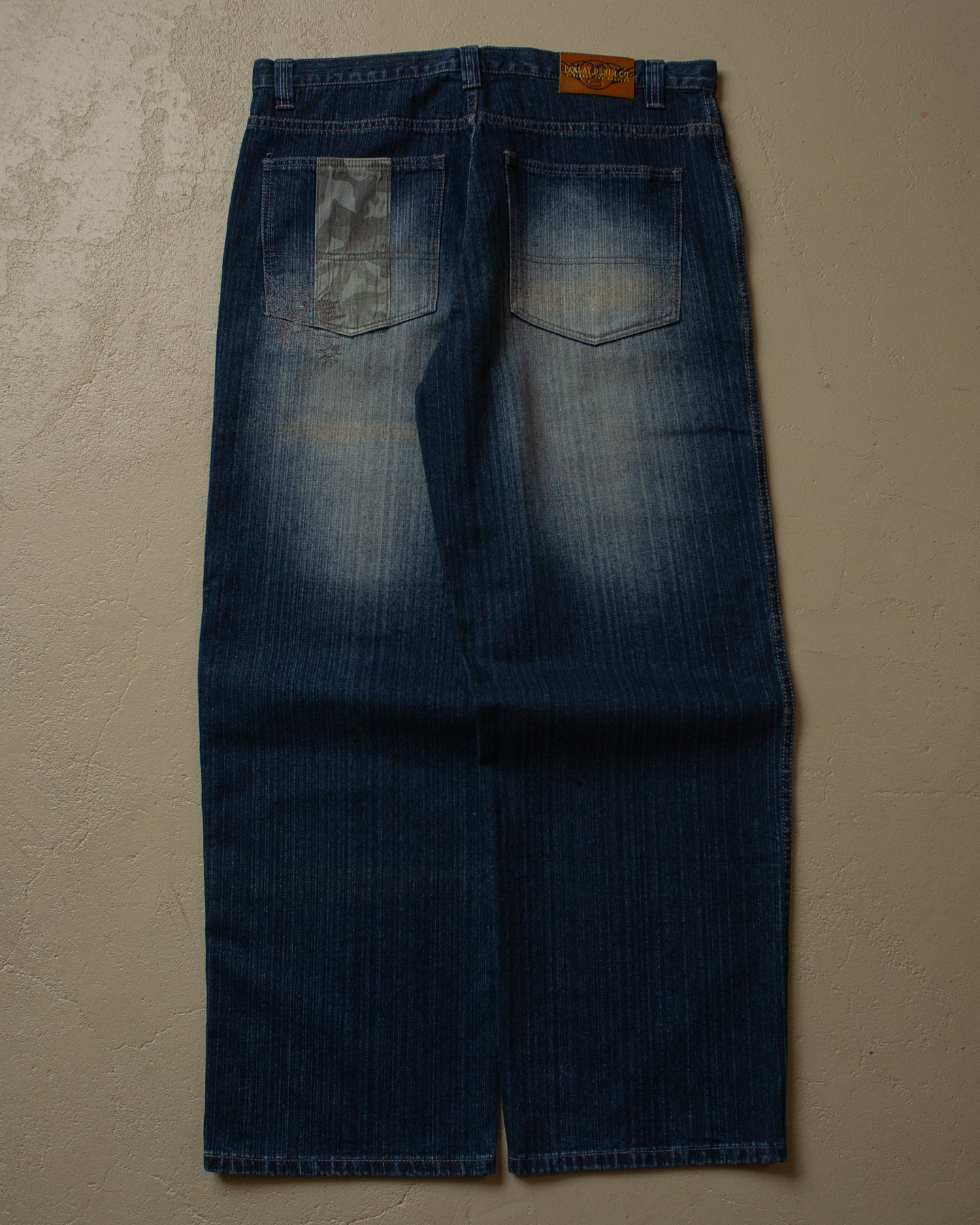 2000s Deadstock Parlay Printed Baggy Jeans - 38x32