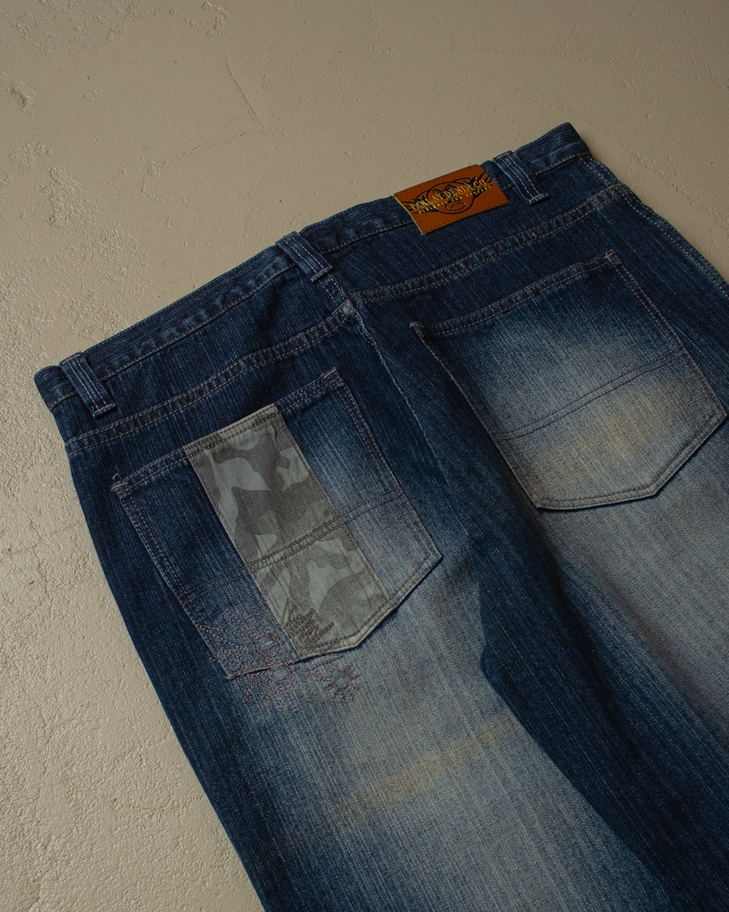 2000s Deadstock Parlay Printed Baggy Jeans - 38x32