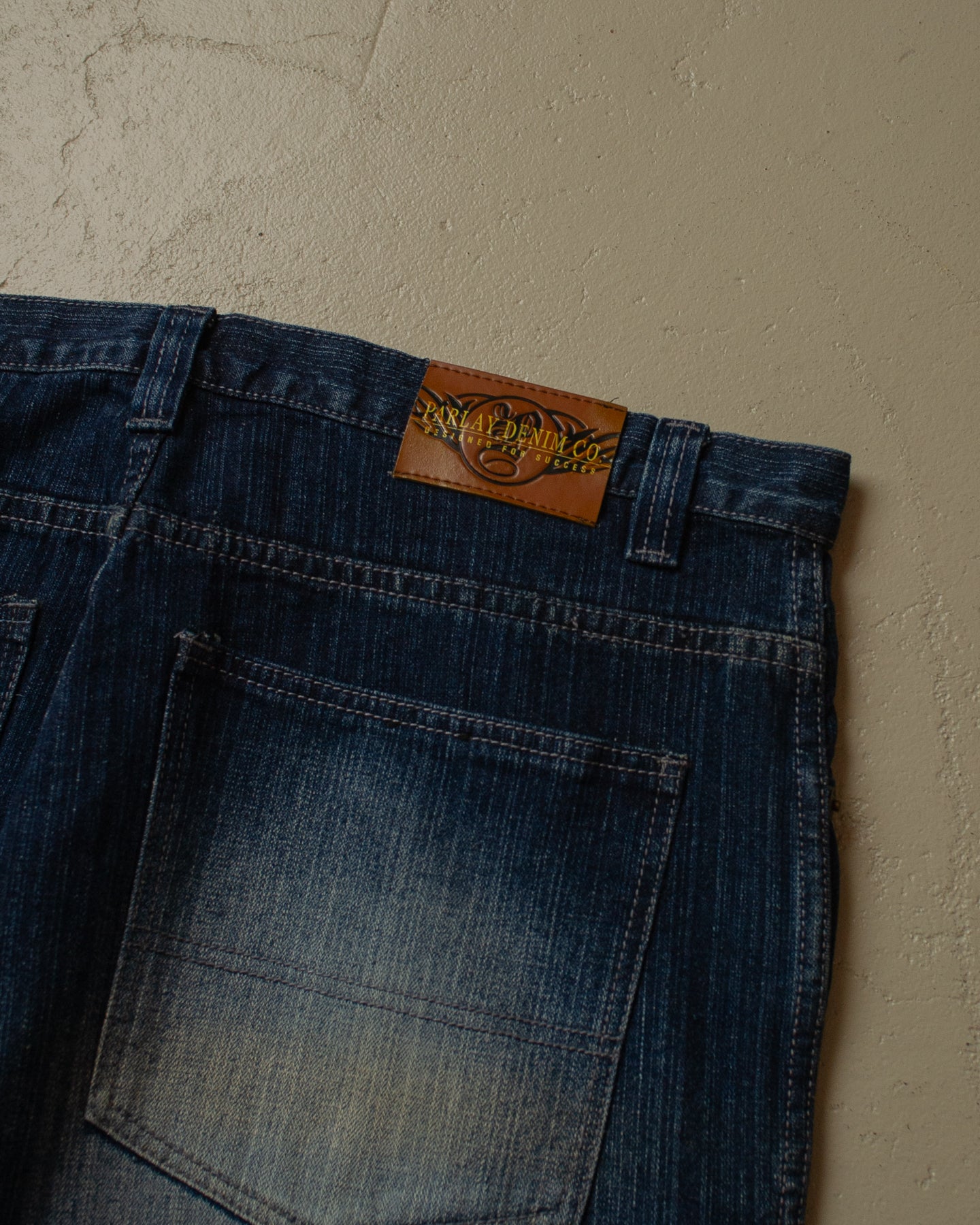 2000s Deadstock Parlay Printed Baggy Jeans - 38x32