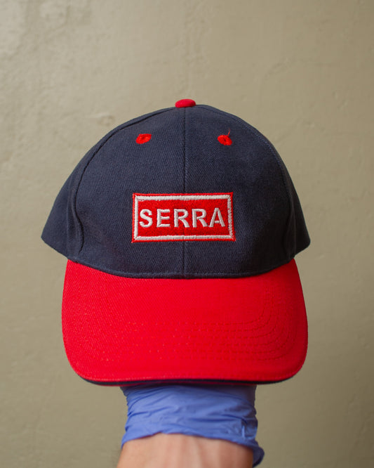 2000s OPPES Two Tone Strapback navyblue/red