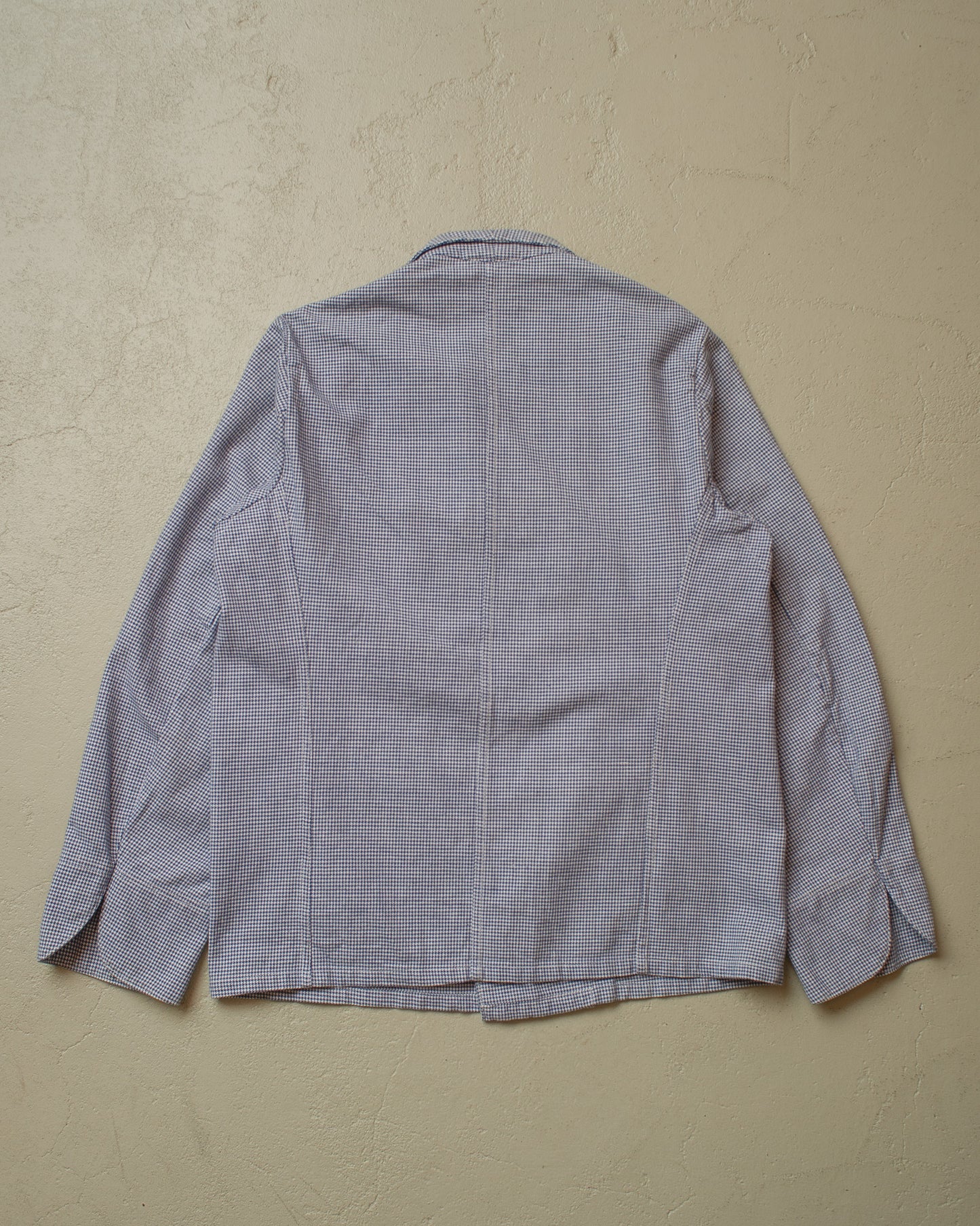 1950s Double Breasted Butchers Work Jacket blue - S/M