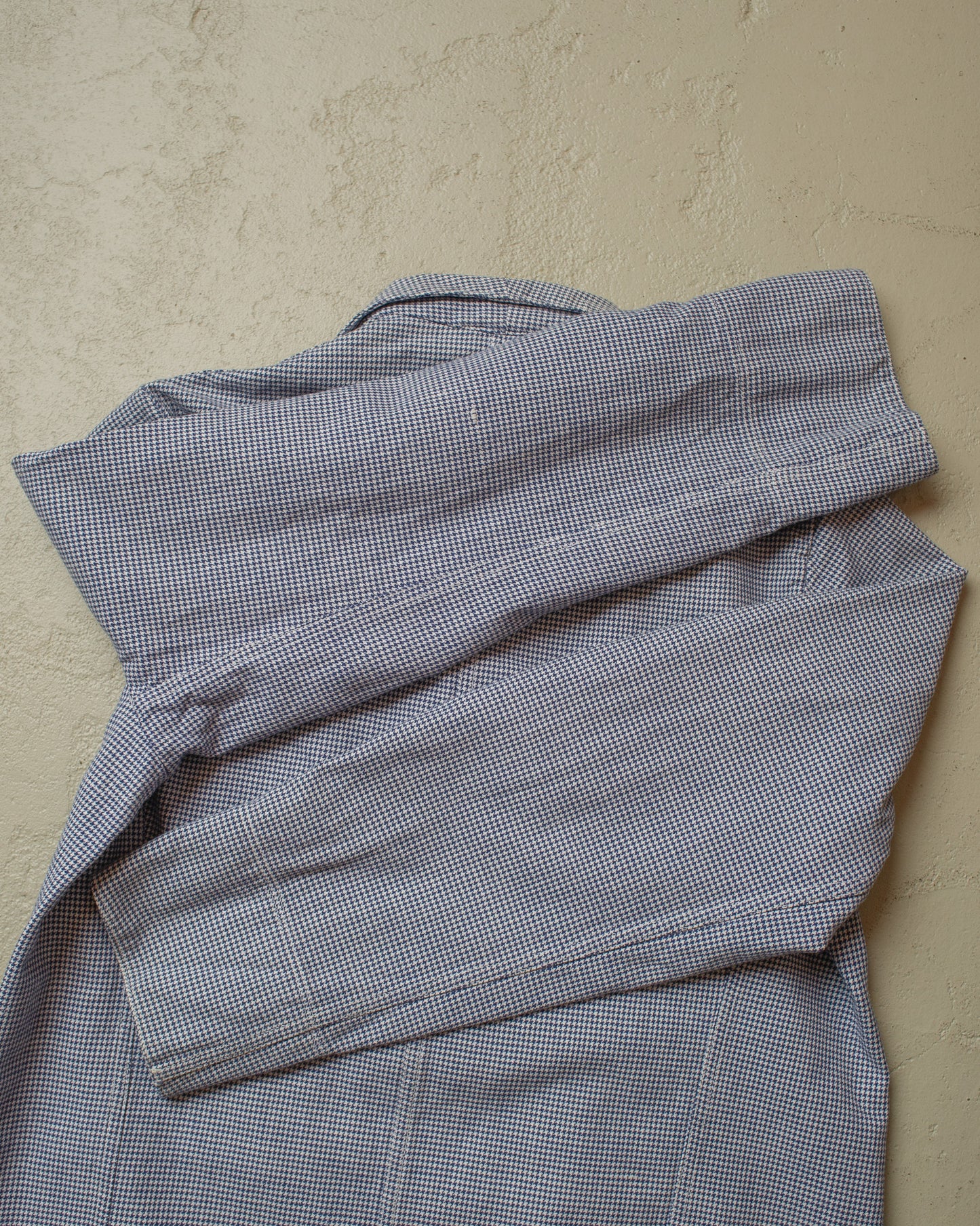 1950s Double Breasted Butchers Work Jacket blue - S/M