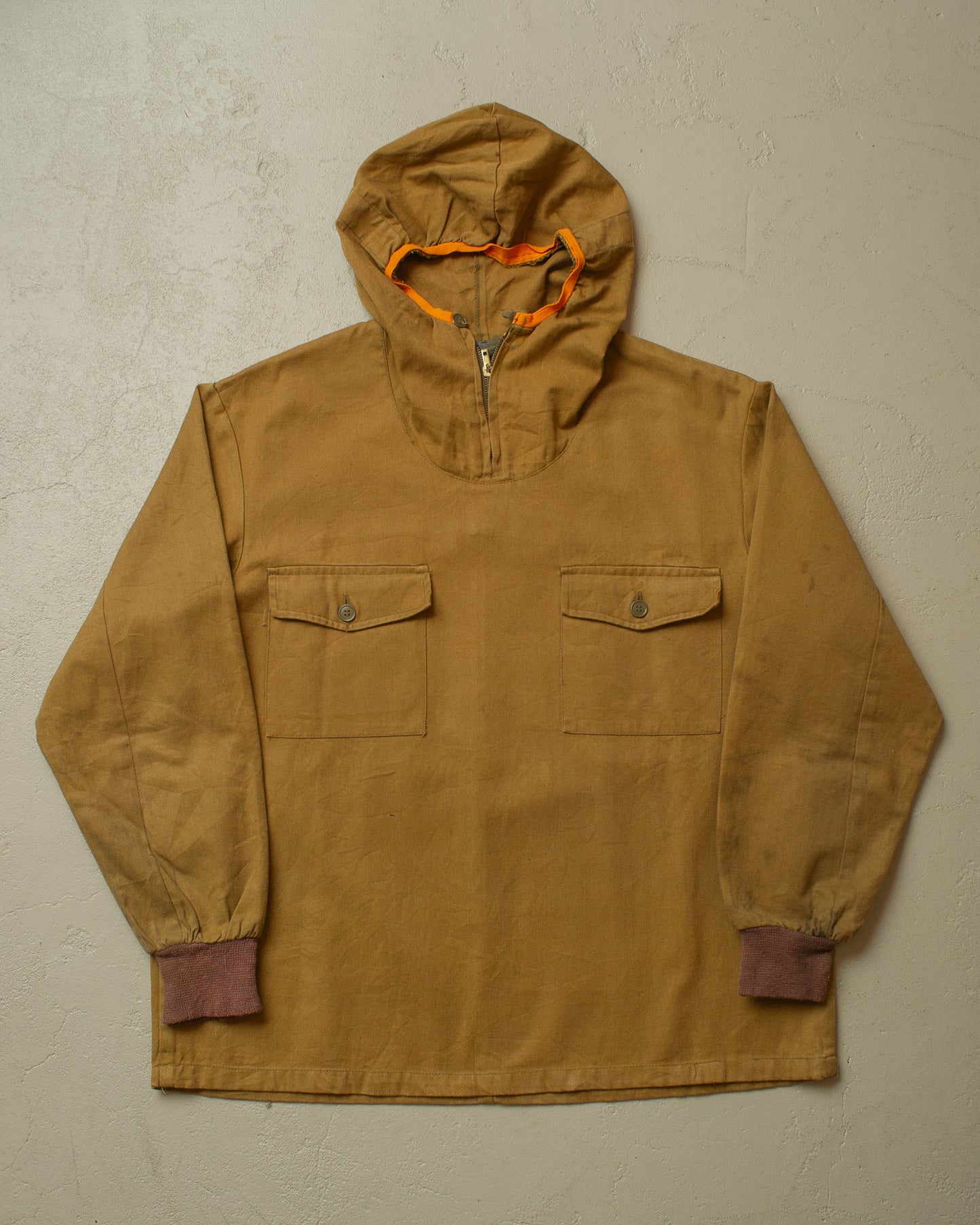 1950s East European Cotton Smock khaki - M/L