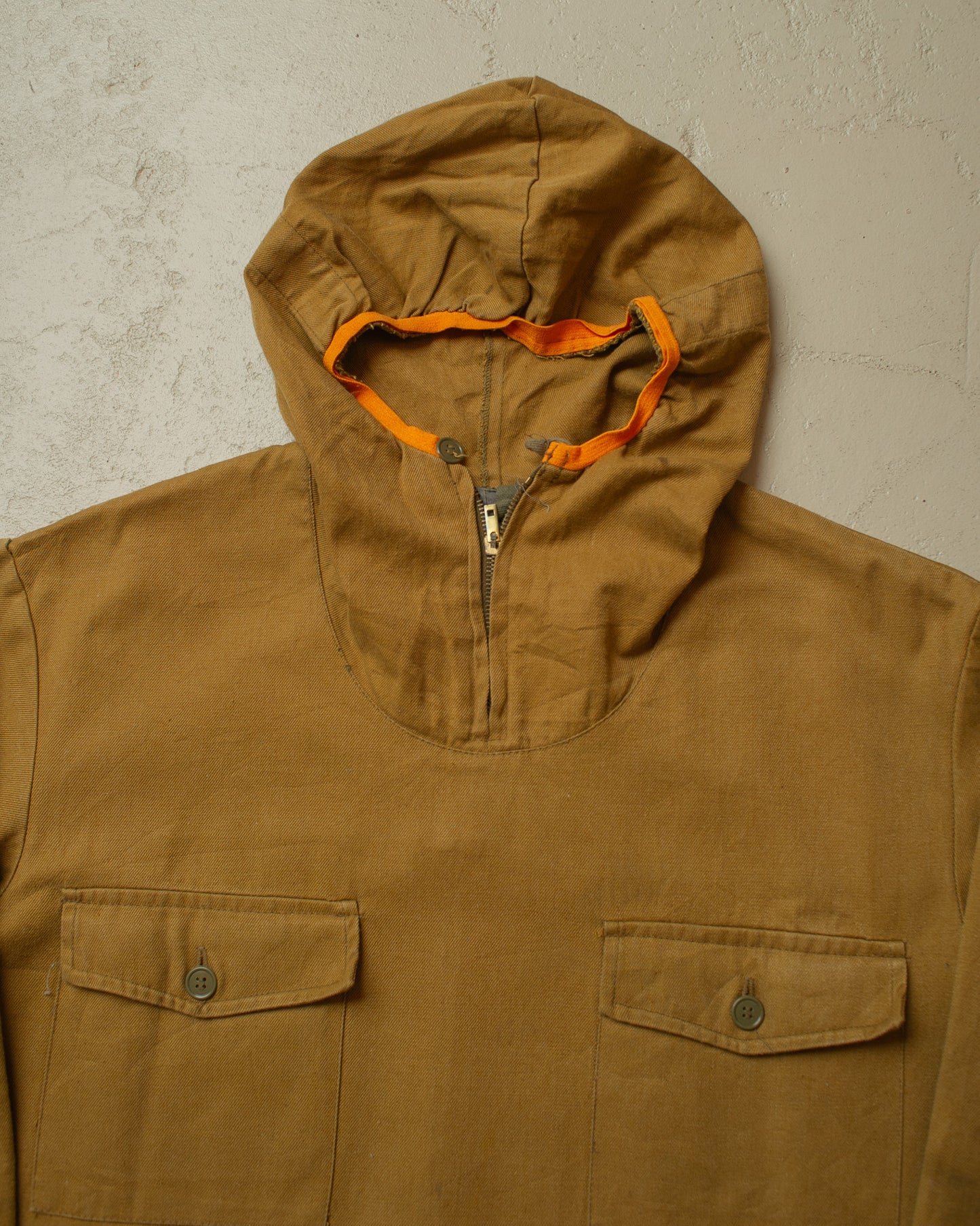 1950s East European Cotton Smock khaki - M/L
