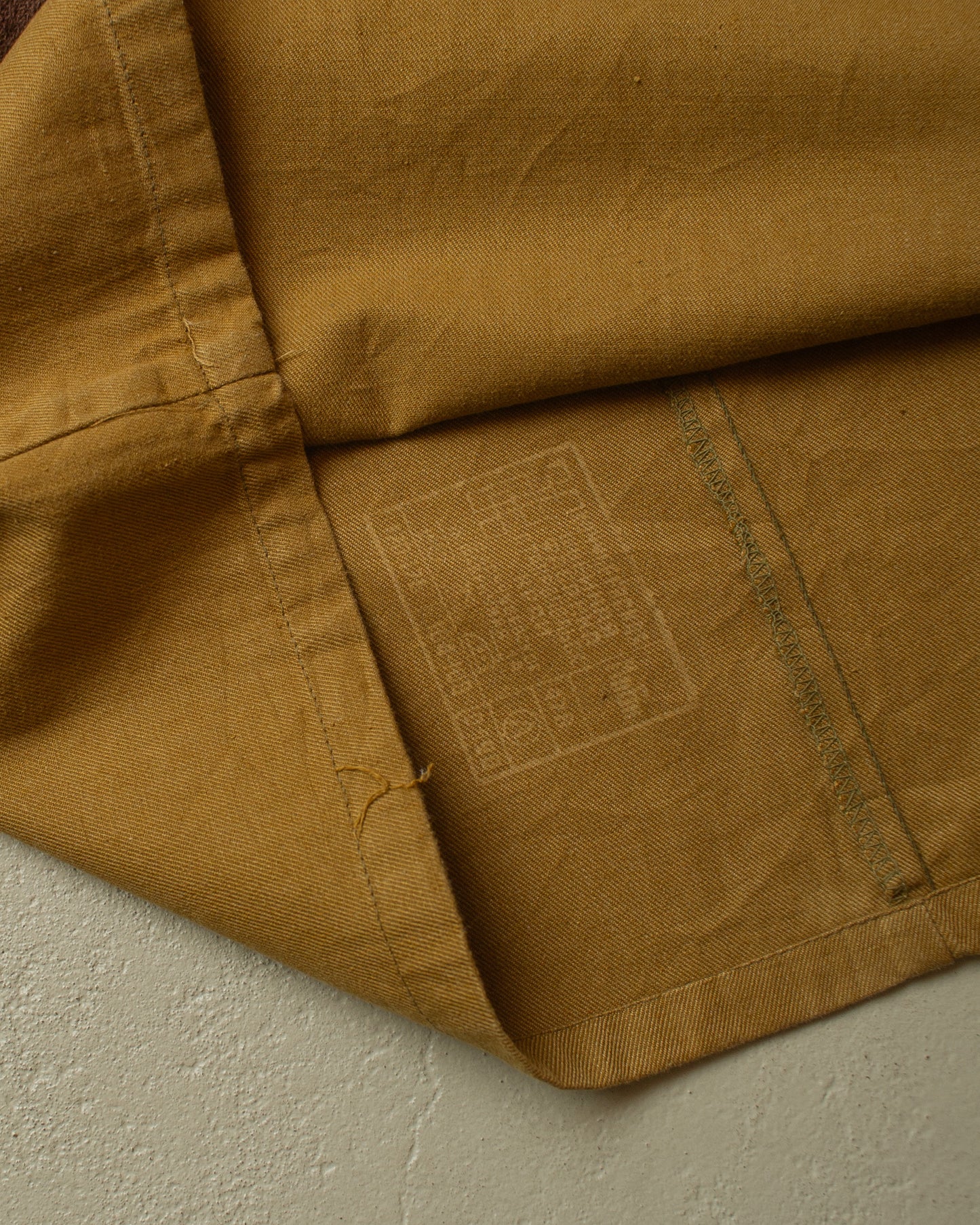 1950s East European Cotton Smock khaki - M/L