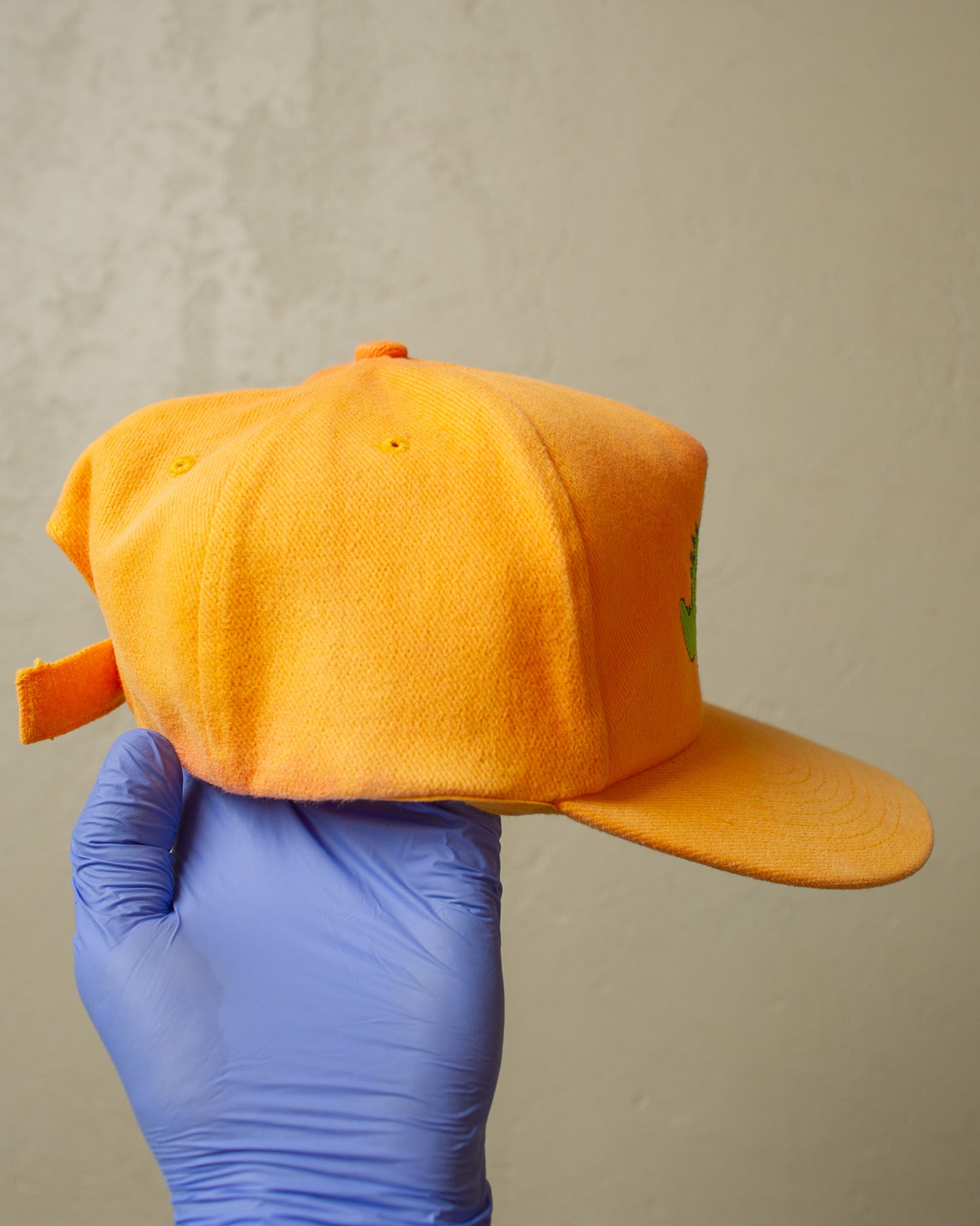 1990s Sunfaded Dino Strapback orange