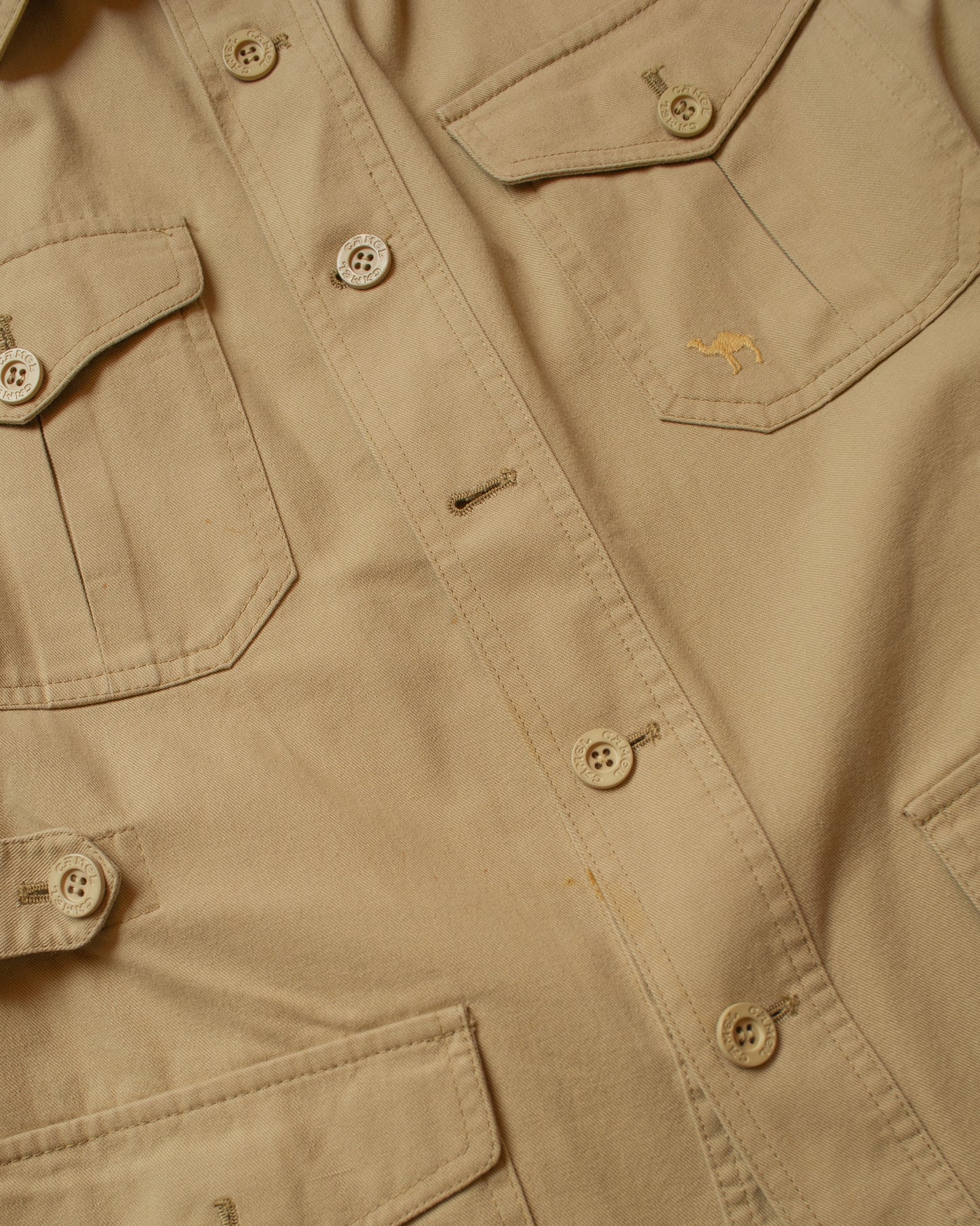 1970s/80s Camel Safari Jacket beige - M
