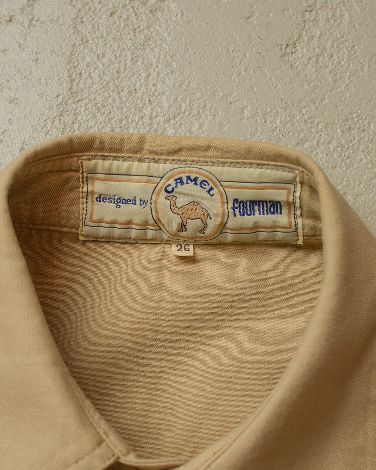 1970s/80s Camel Safari Jacket beige - M