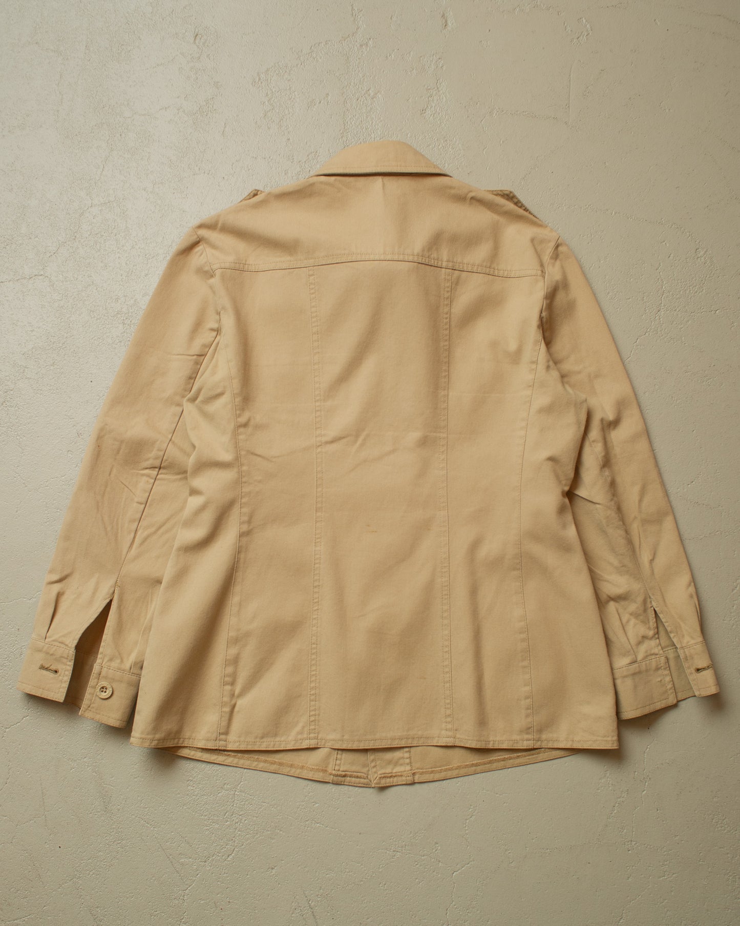 1970s/80s Camel Safari Jacket beige - M