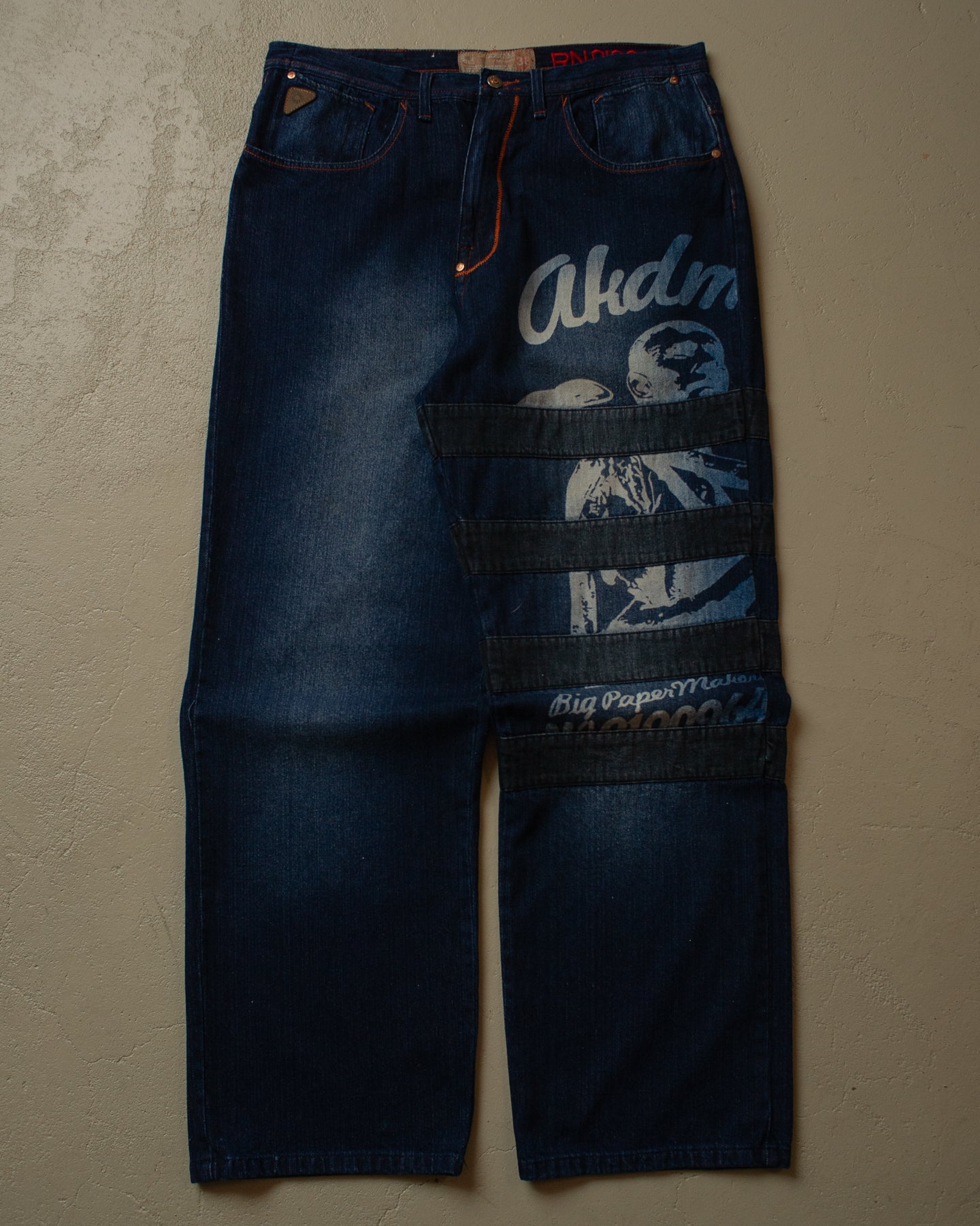 2000s Akademiks Printed Baggy Jeans - 38