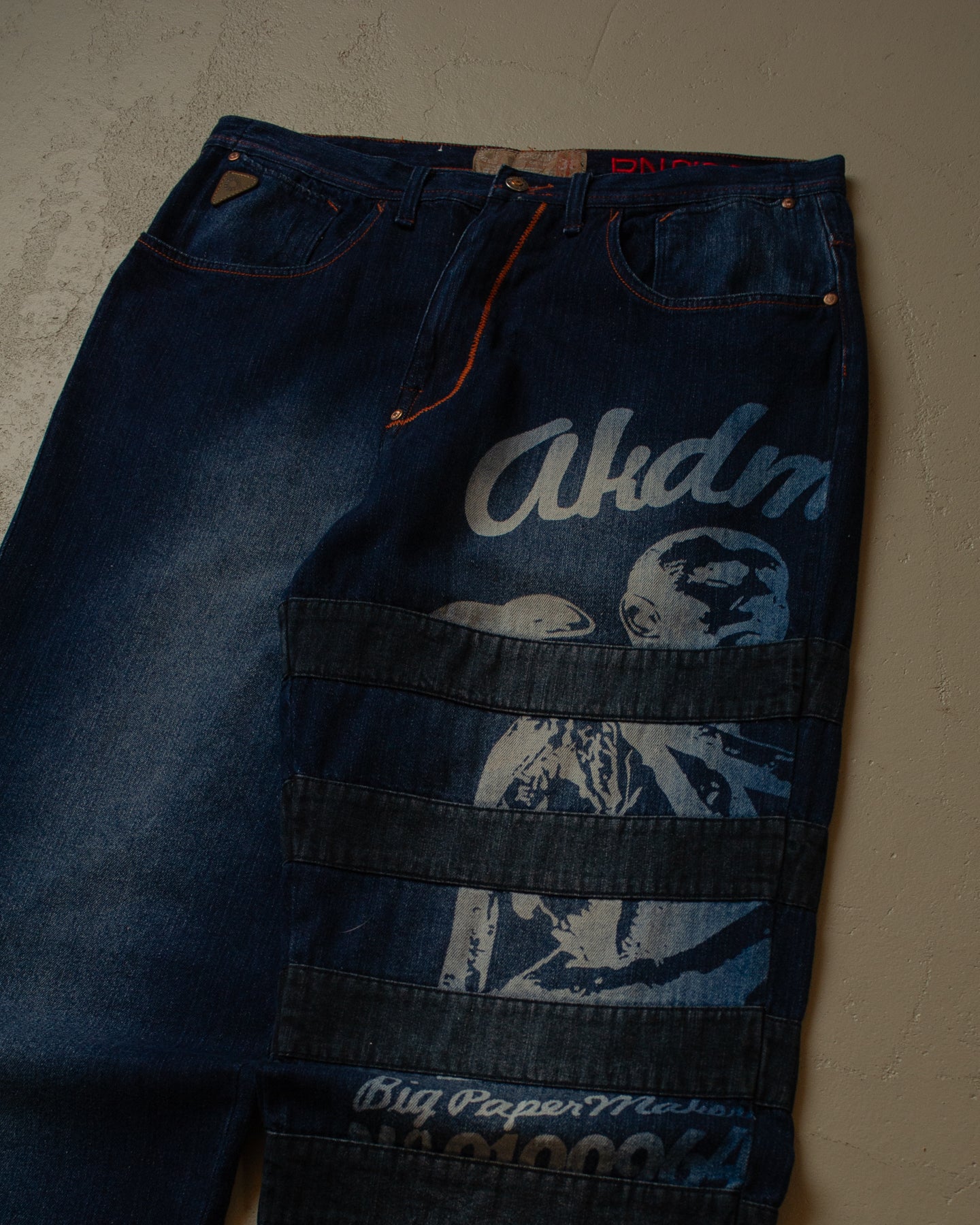 2000s Akademiks Printed Baggy Jeans - 38