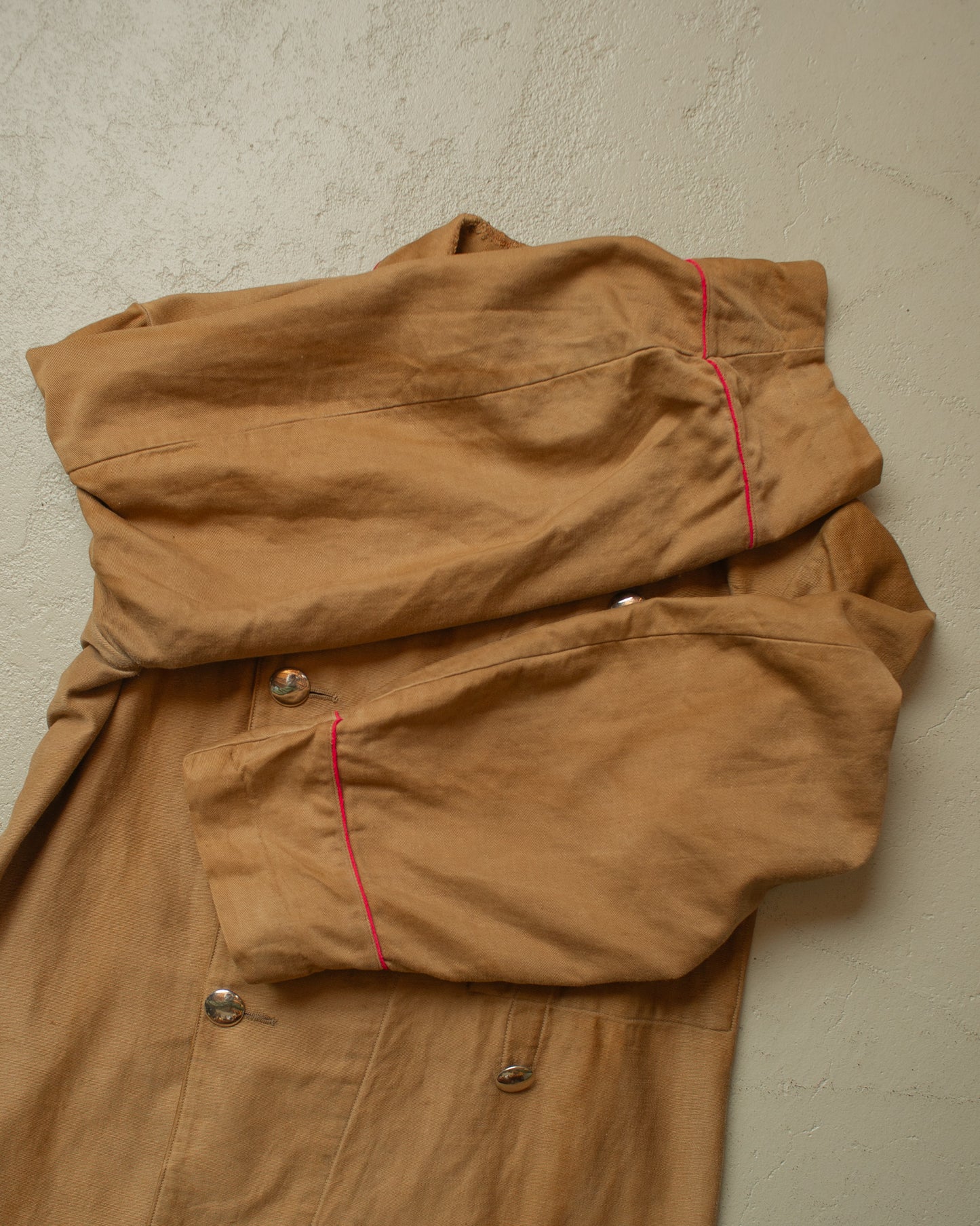 1920s German Volunteer Firefighter Moleskin Jacket brown - S/M