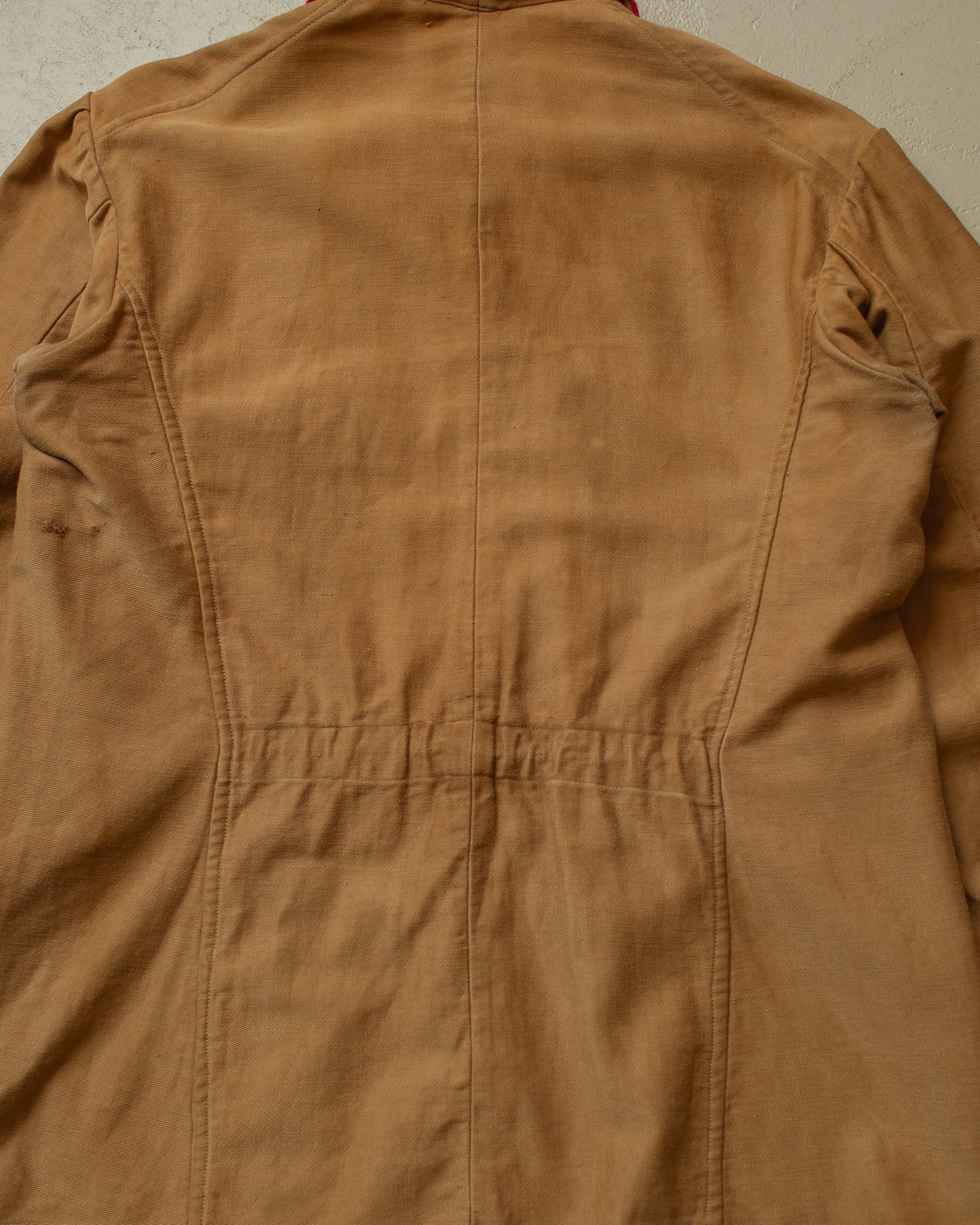 1920s German Volunteer Firefighter Moleskin Jacket brown - S/M