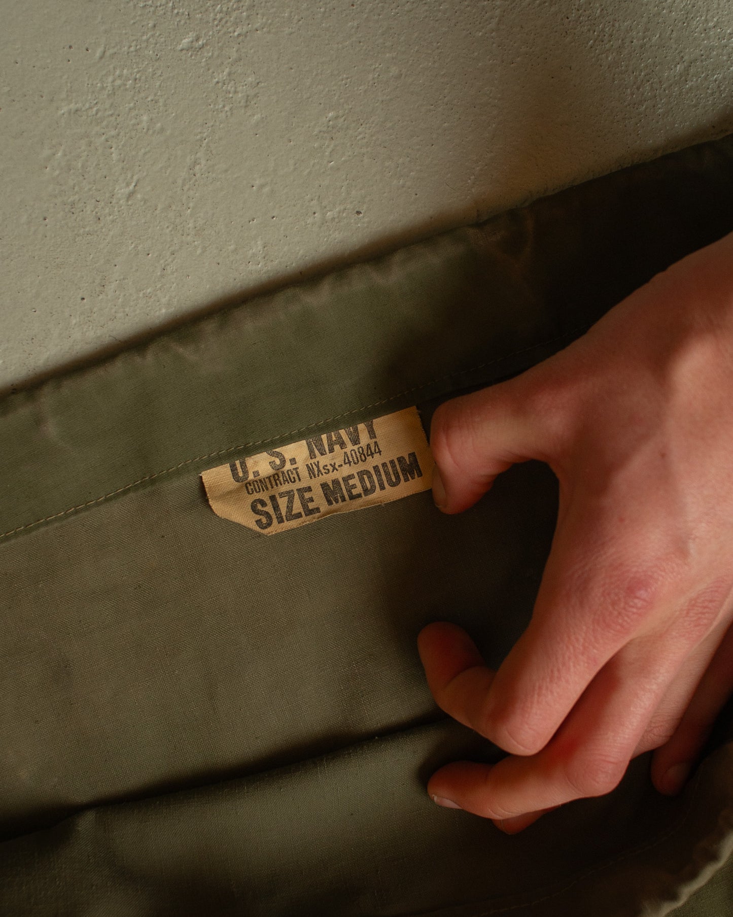 1940s WW2 US Navy Deck Smock green - M/L