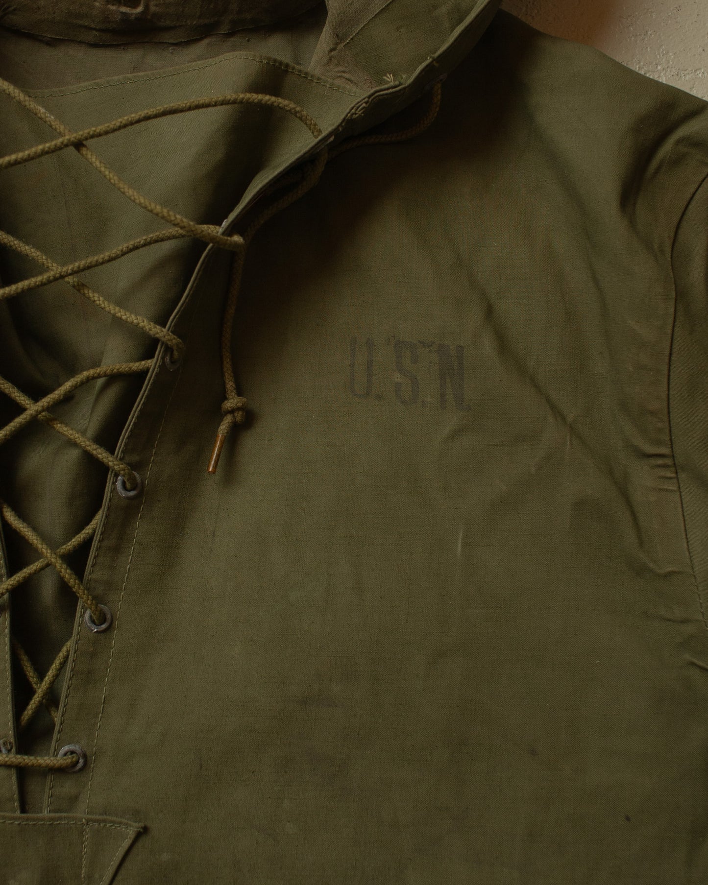 1940s WW2 US Navy Deck Smock green - M/L