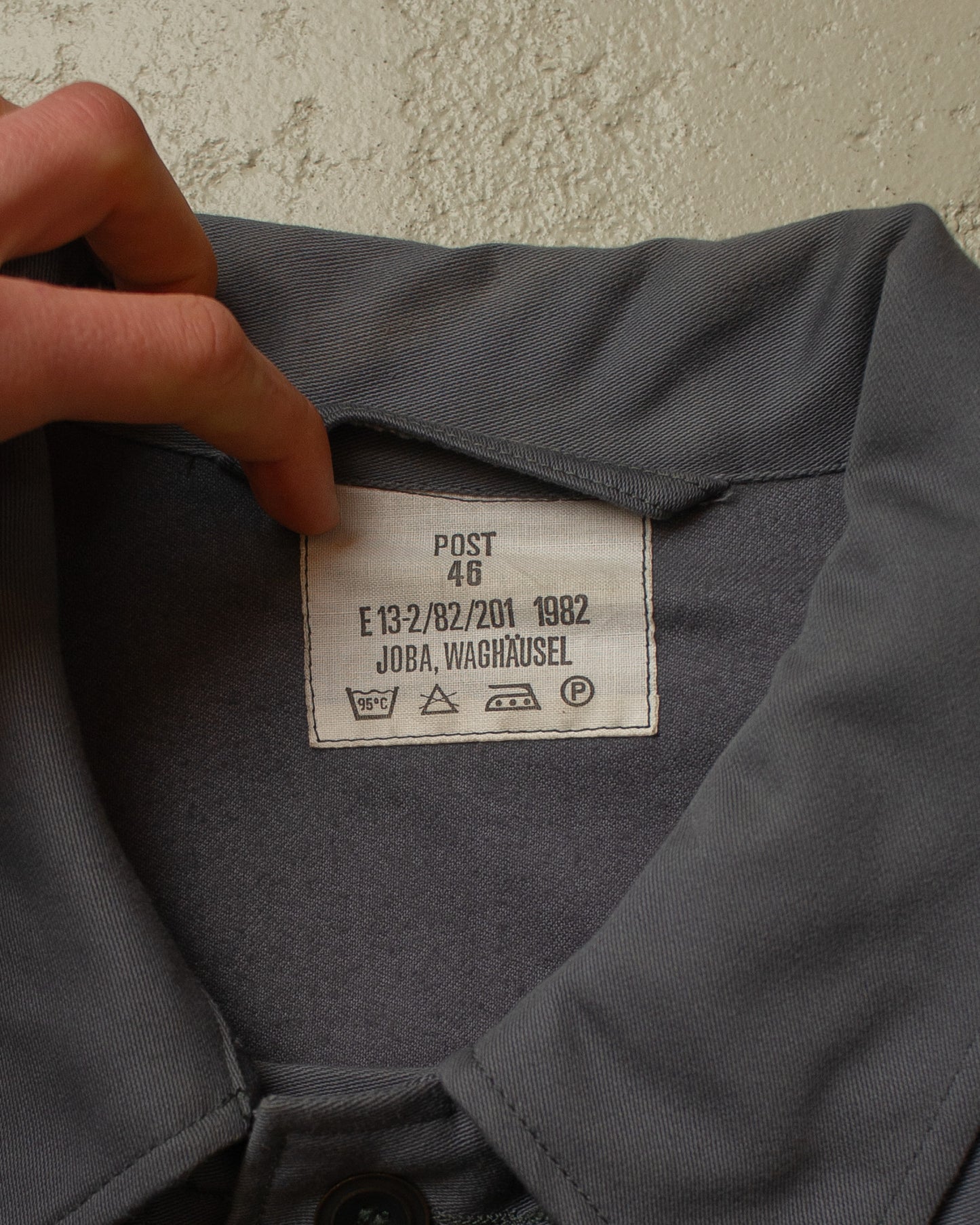 1982 German Federal Post Moleskin Work Set grey - L