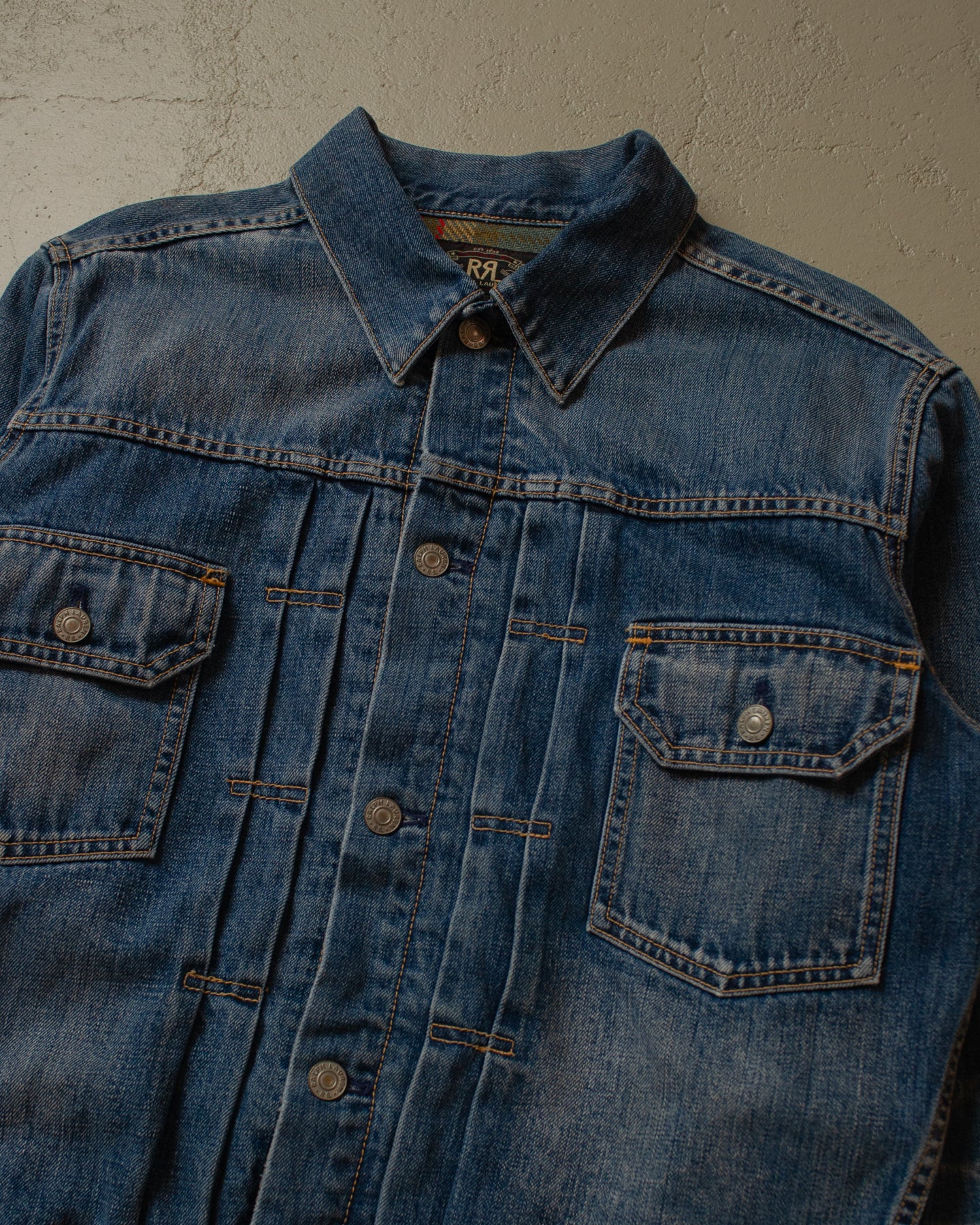 90s Double RL Type 2 lined Denim Jacket blue - M