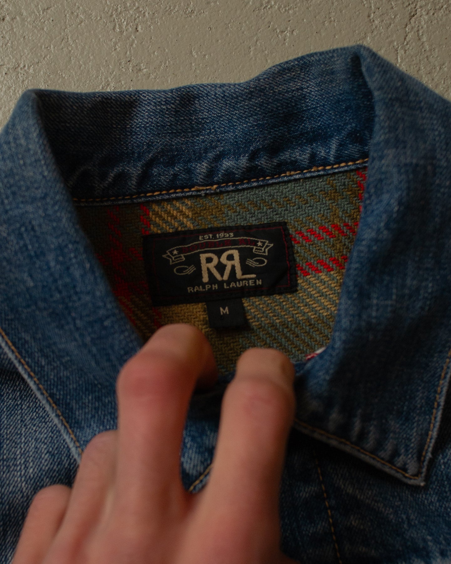 90s Double RL Type 2 lined Denim Jacket blue - M