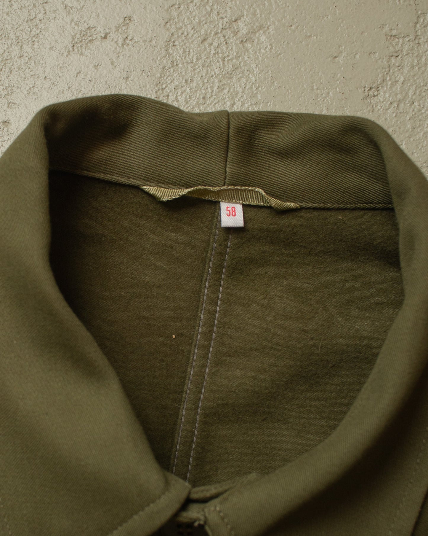 1950s/60s Deadstock German Moleskin Workwear Set green - XXL