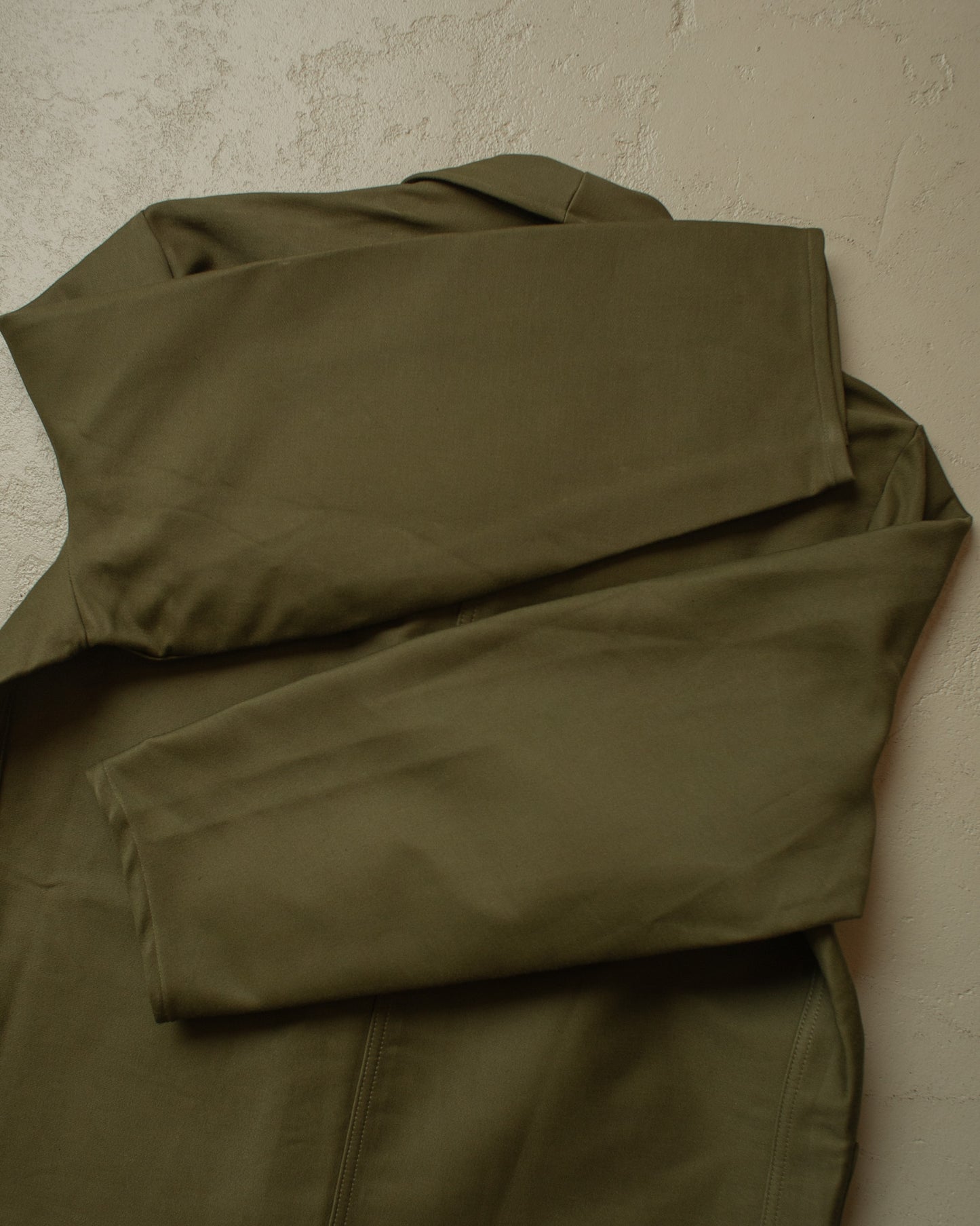1950s/60s Deadstock German Moleskin Workwear Set green - XXL