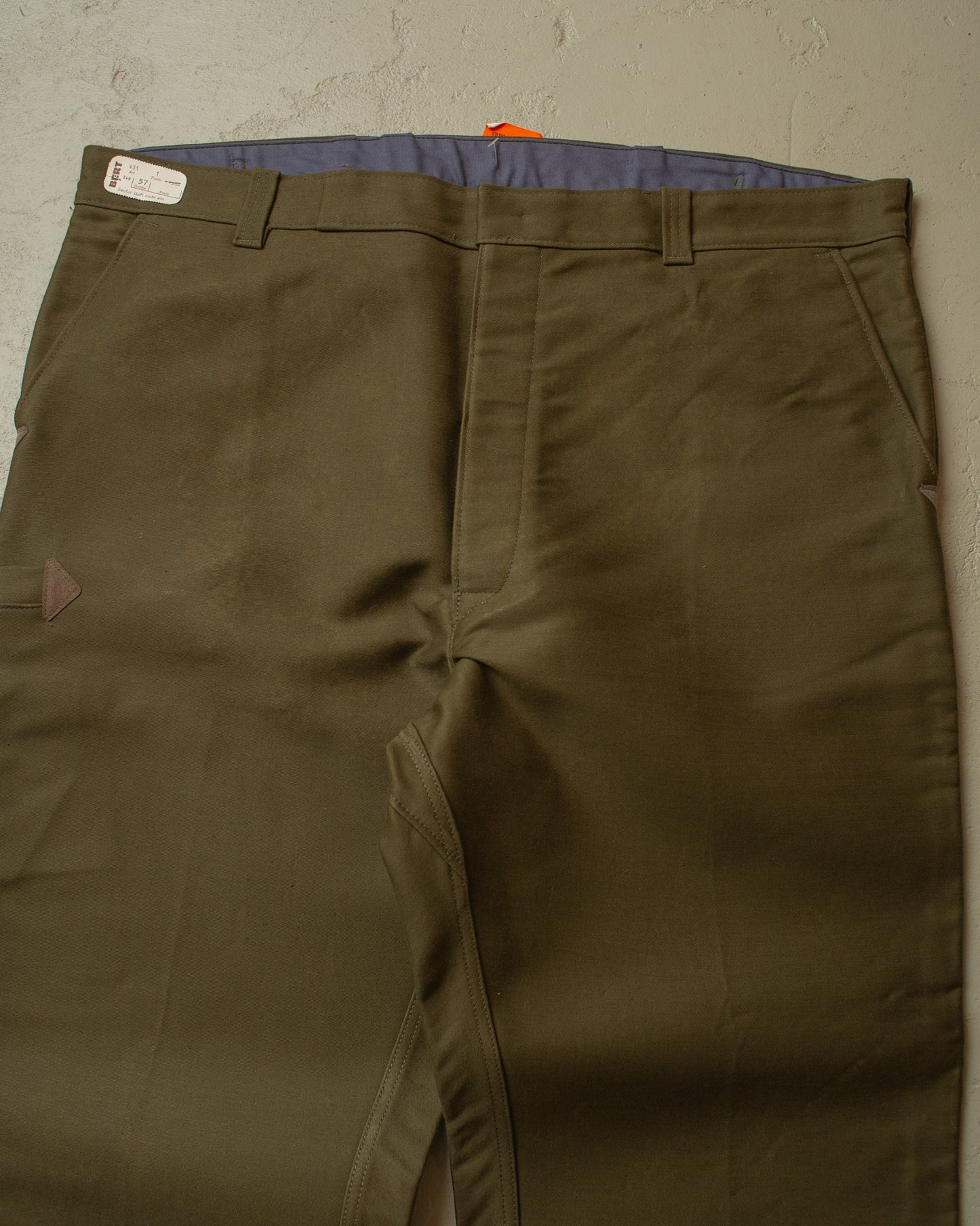 1950s/60s Deadstock German Moleskin Workwear Set green - XXL