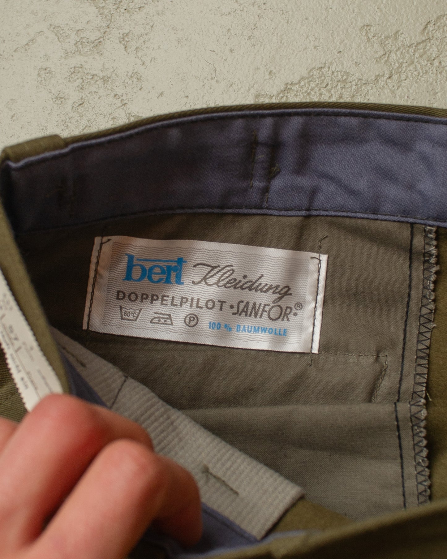 1950s/60s Deadstock German Moleskin Workwear Set green - XXL