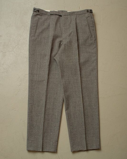 1960s German Wool Suit Pants grey - W35 L29
