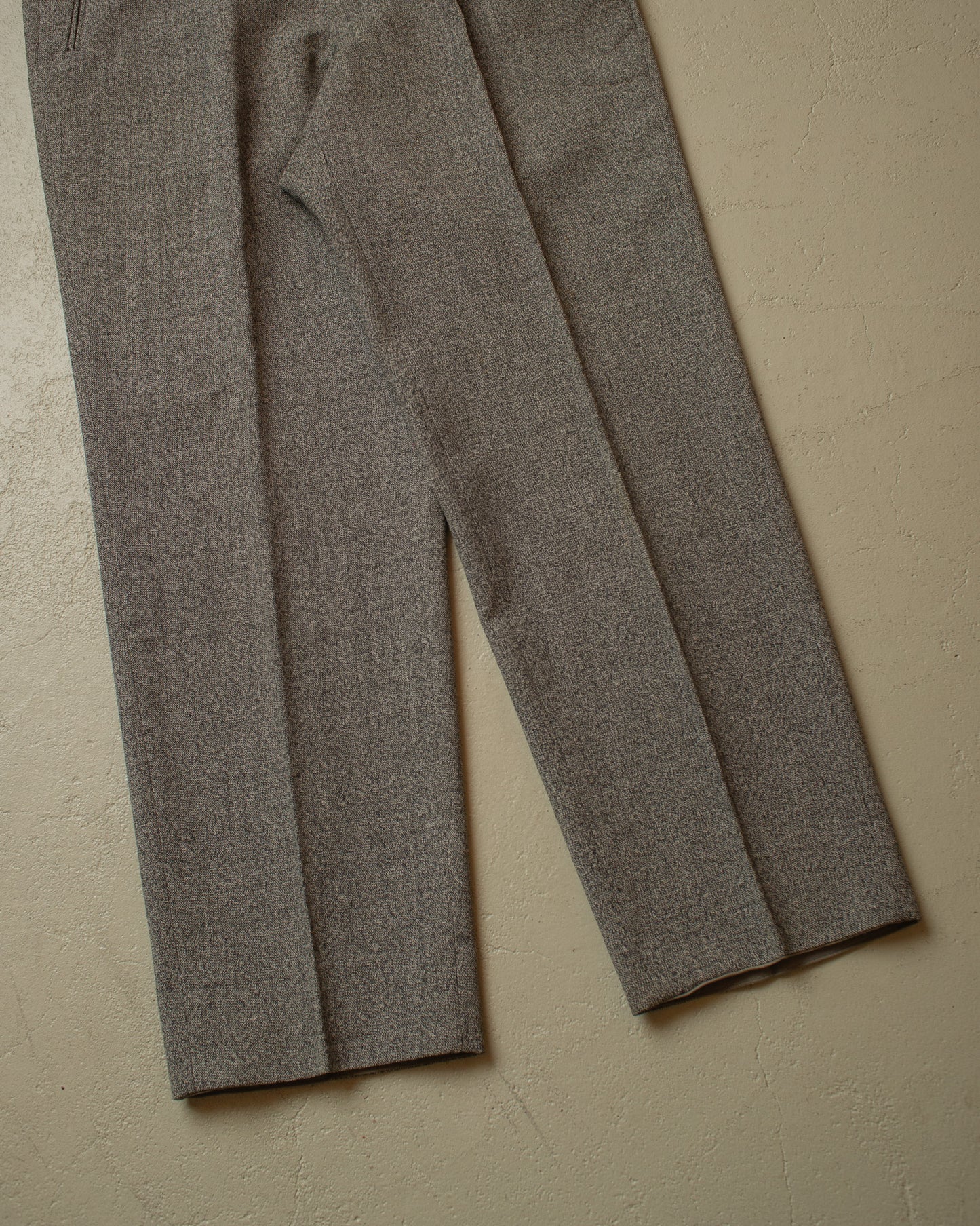 1960s German Wool Suit Pants grey - W35 L29