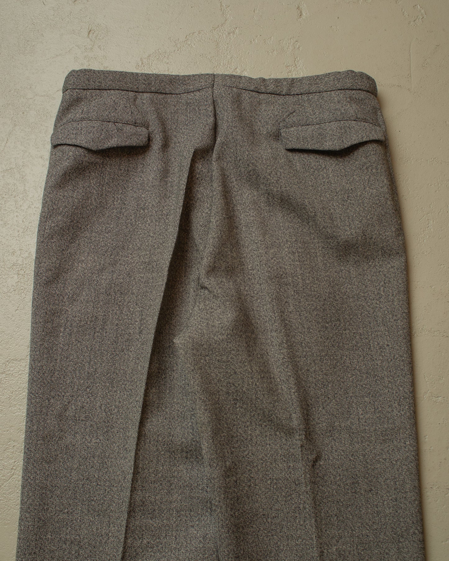 1960s German Wool Suit Pants grey - W35 L29