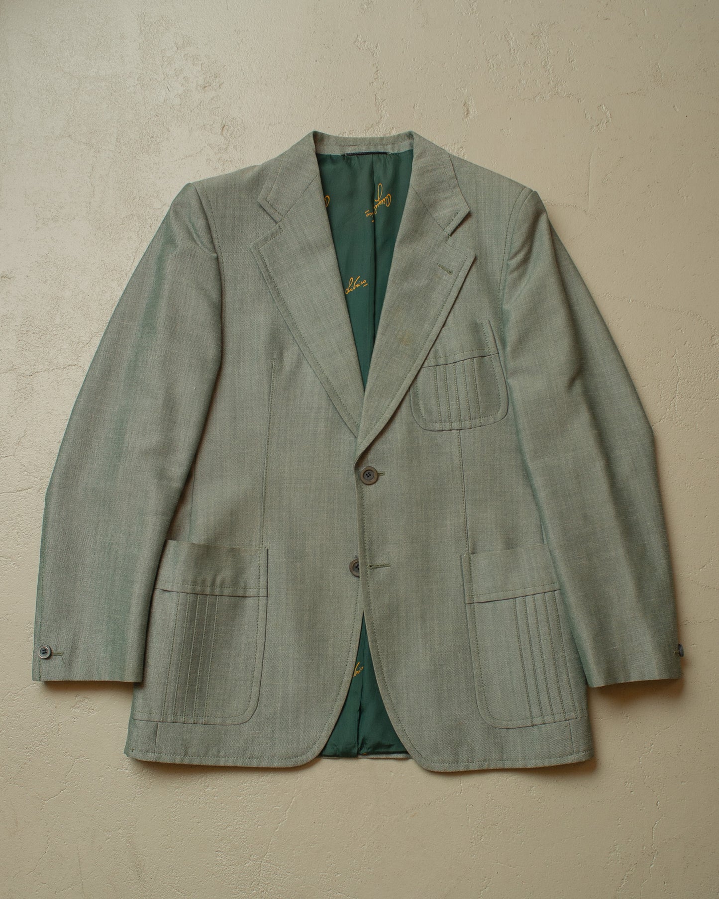 1960s/70s Angelo Litrico C&A Sports Suit light green - M/L