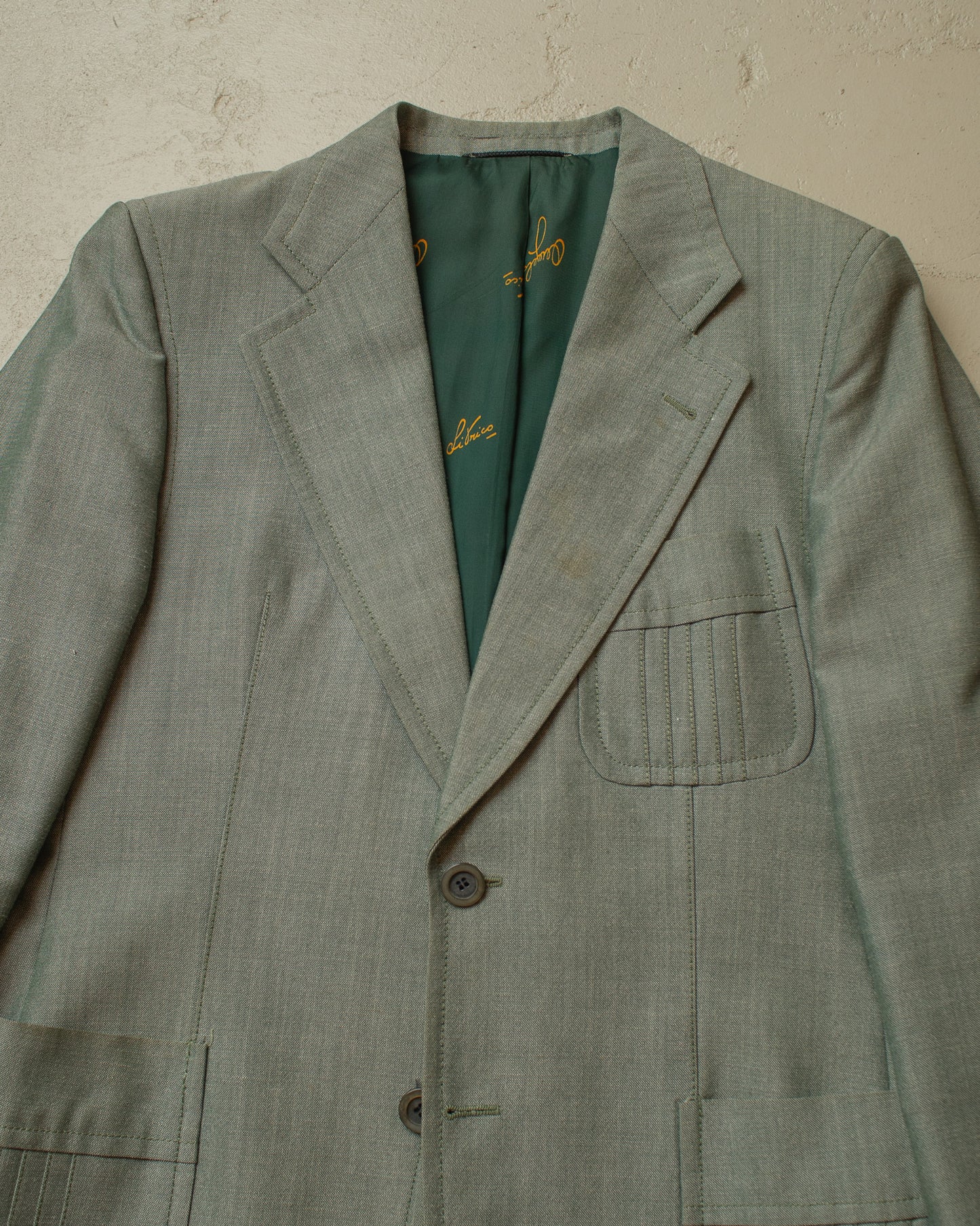 1960s/70s Angelo Litrico C&A Sports Suit light green - M/L