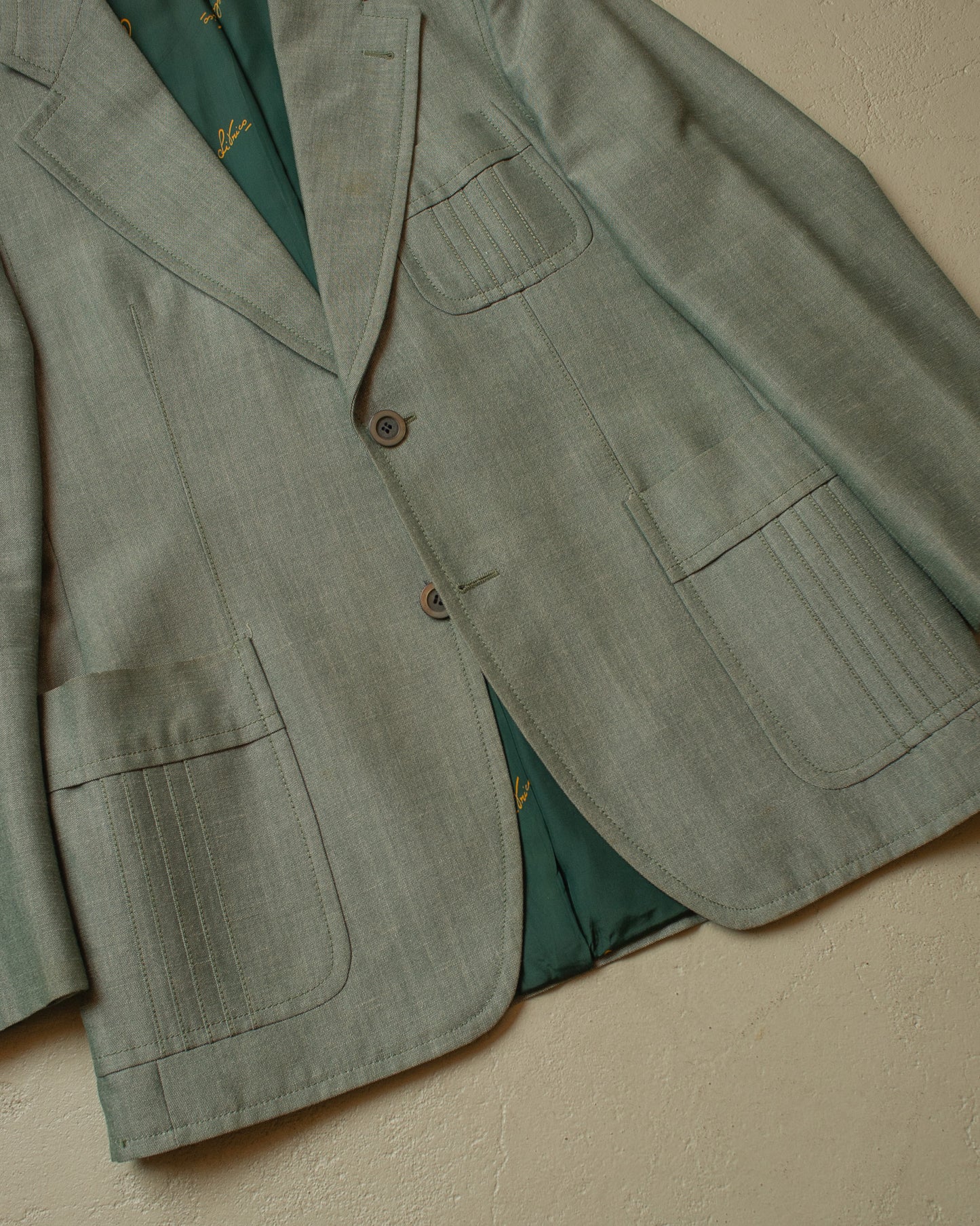 1960s/70s Angelo Litrico C&A Sports Suit light green - M/L