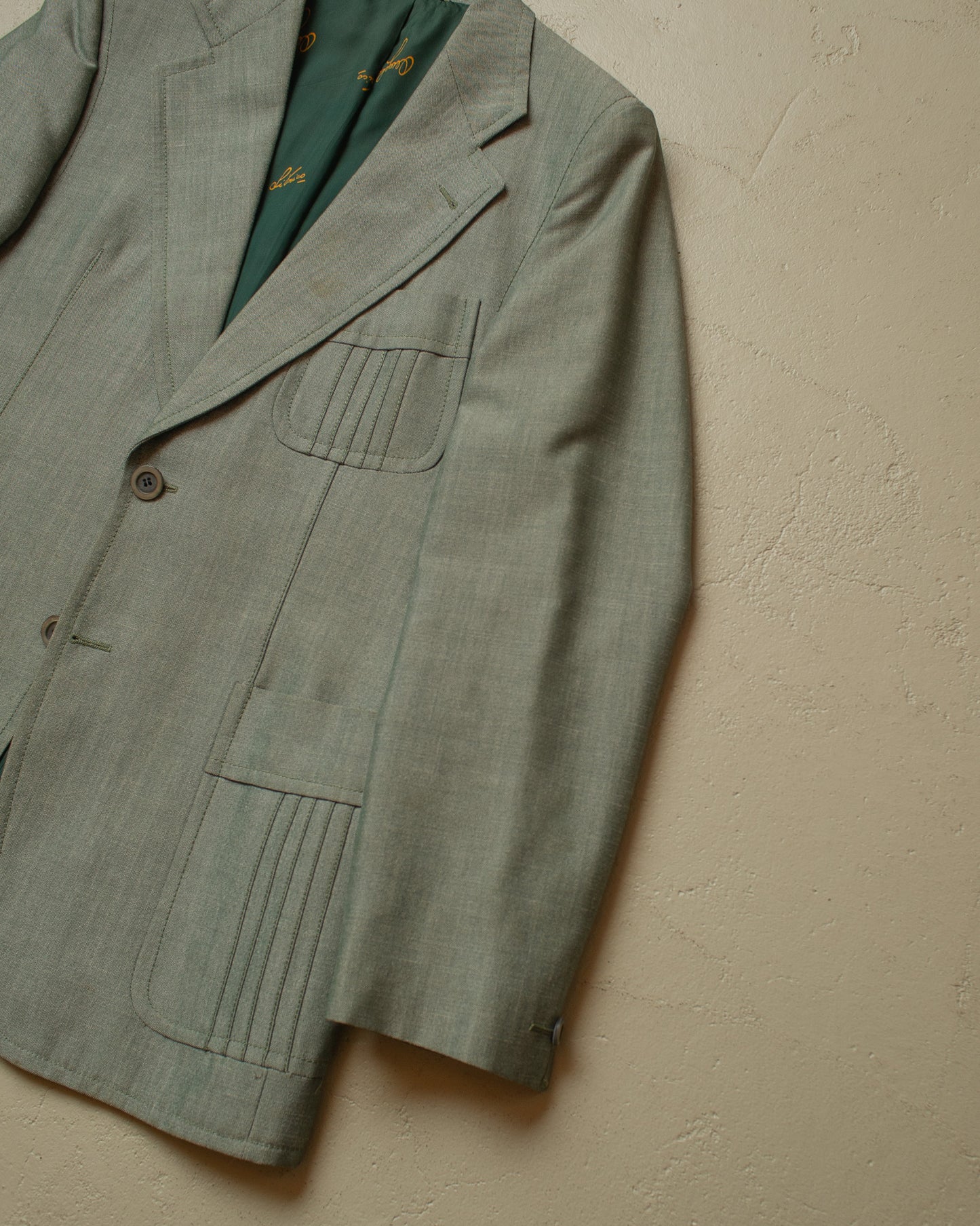 1960s/70s Angelo Litrico C&A Sports Suit light green - M/L