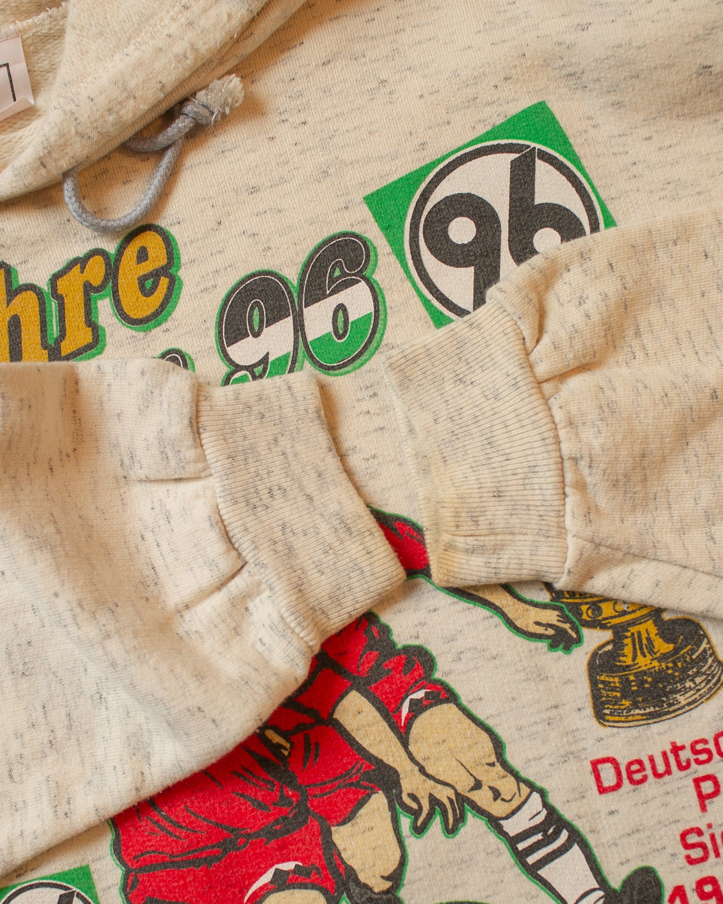 1996 "100 Jahre" Hannover 96 Hoodie creme/grey - L/XL