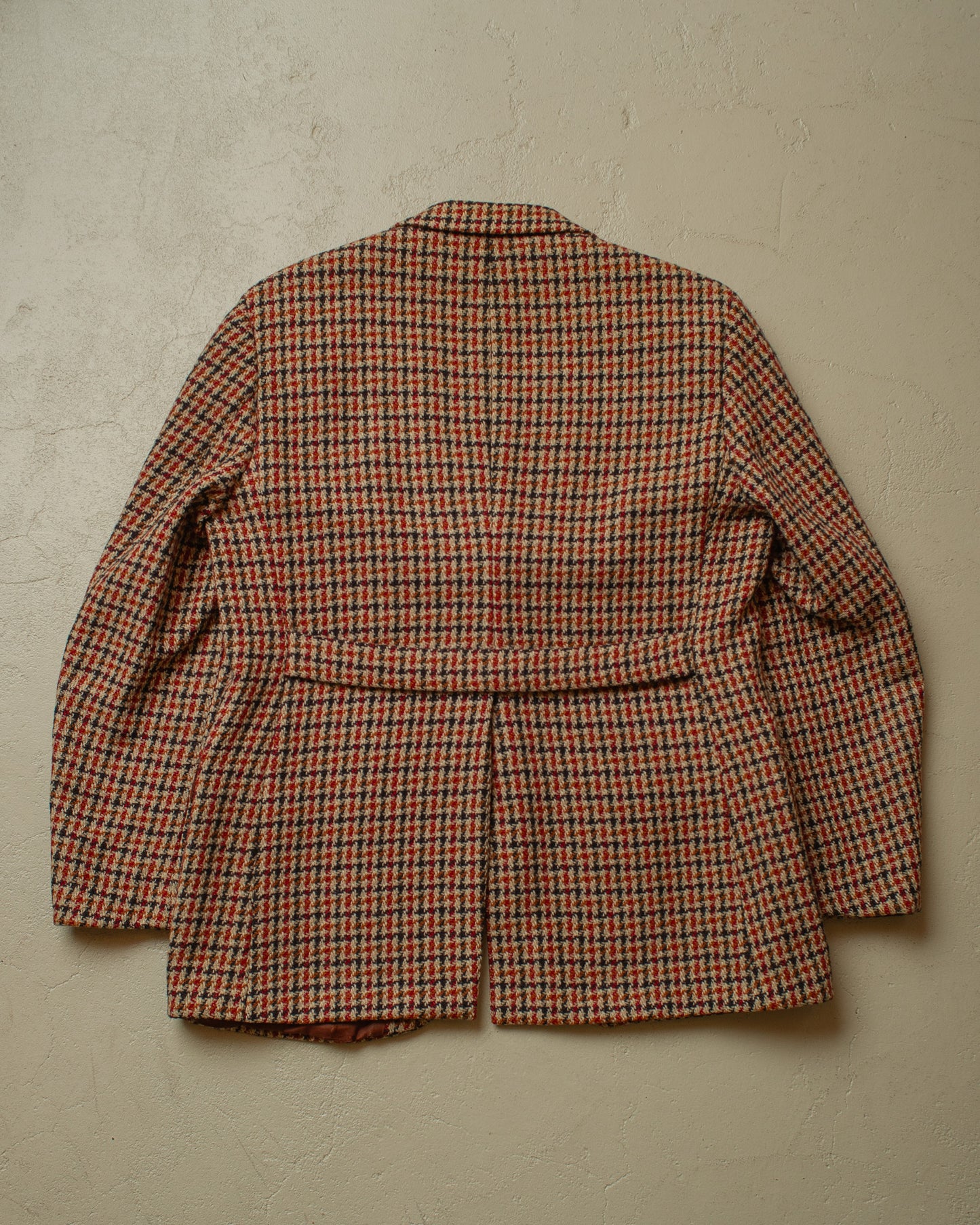 1960s Belted Tweed Sports Jacket beige/red - L