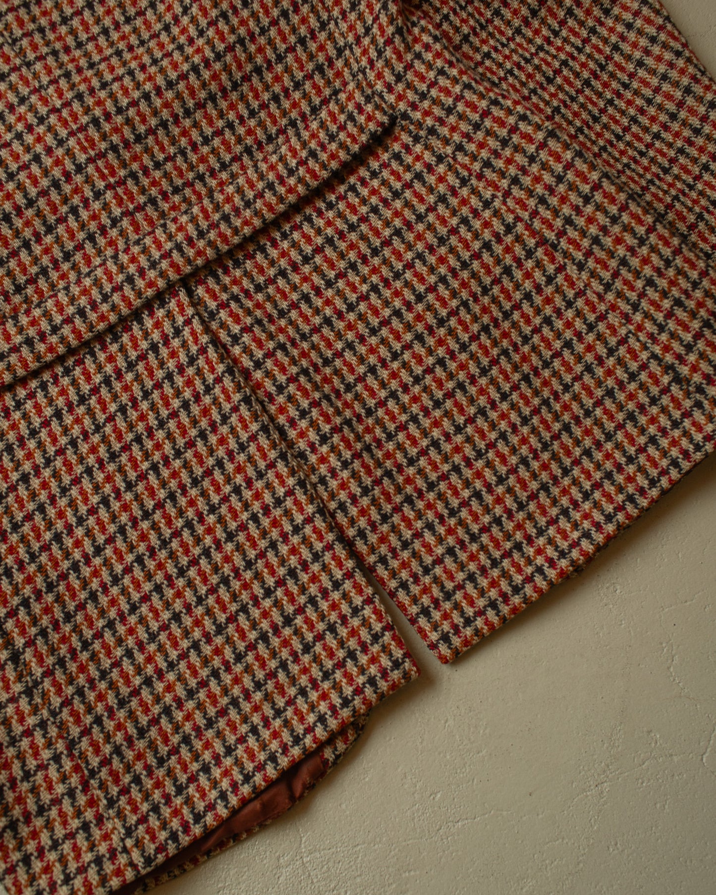1960s Belted Tweed Sports Jacket beige/red - L