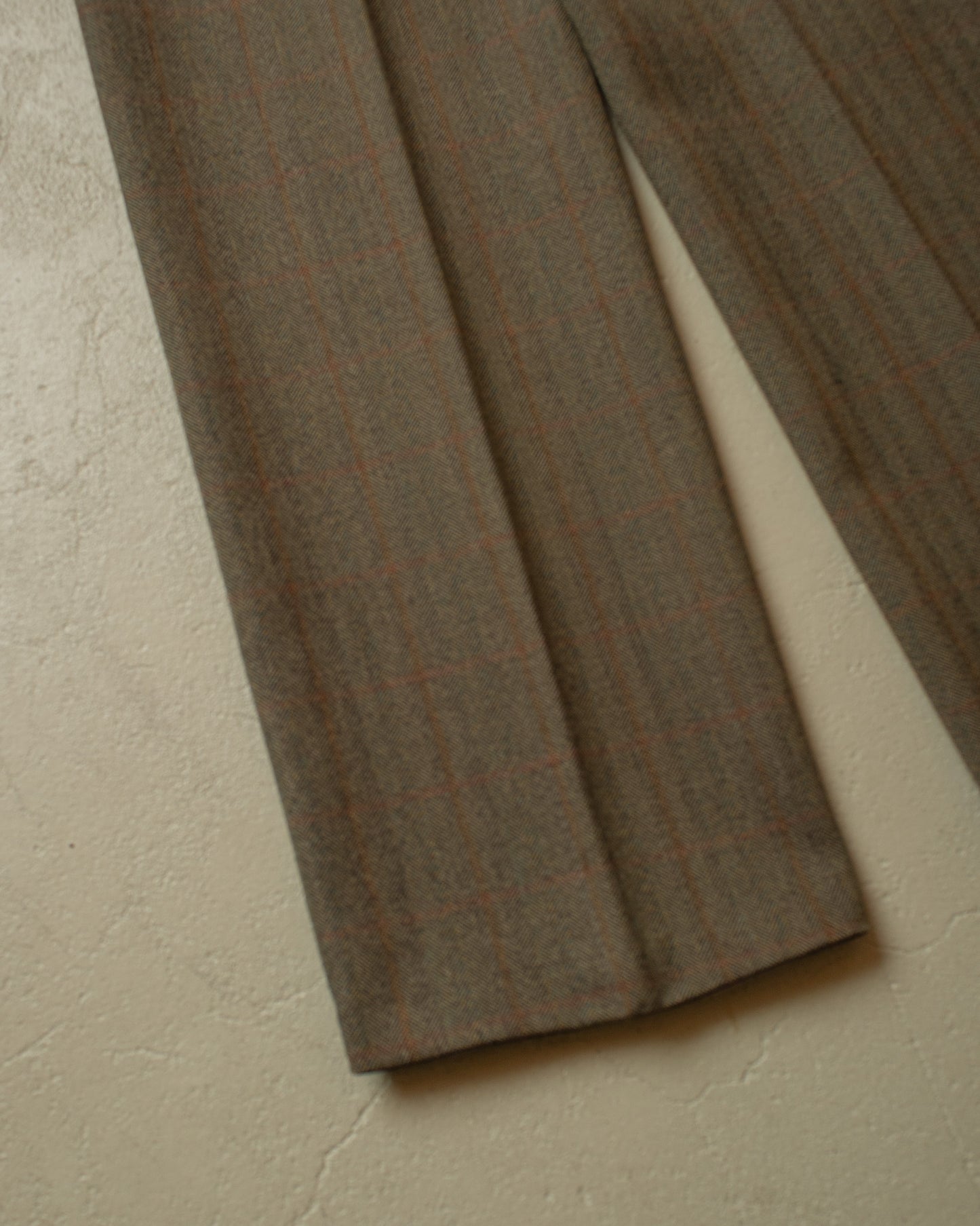 1970s/80s Herringbone Wool Suit grey - M/L