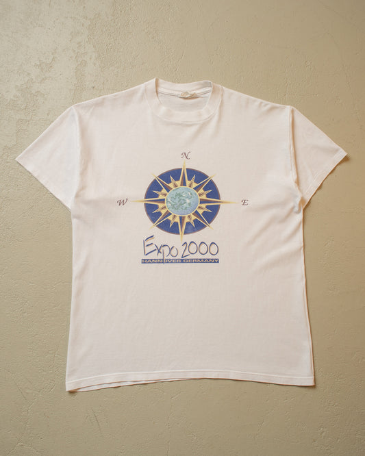 Expo 2000 Hannover Compass T-shirt white - M/L