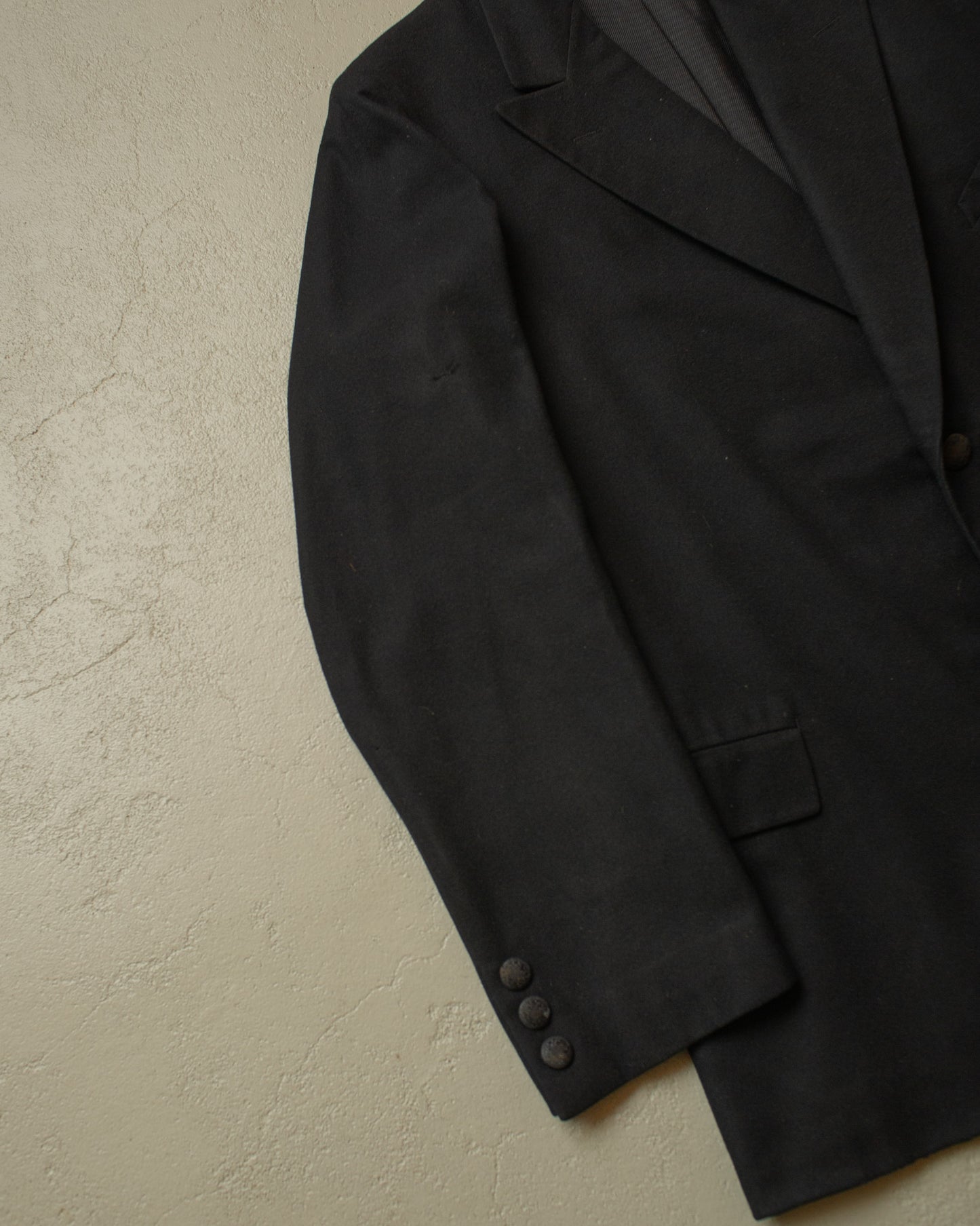 1920s German Three Piece Wool Suit black - M