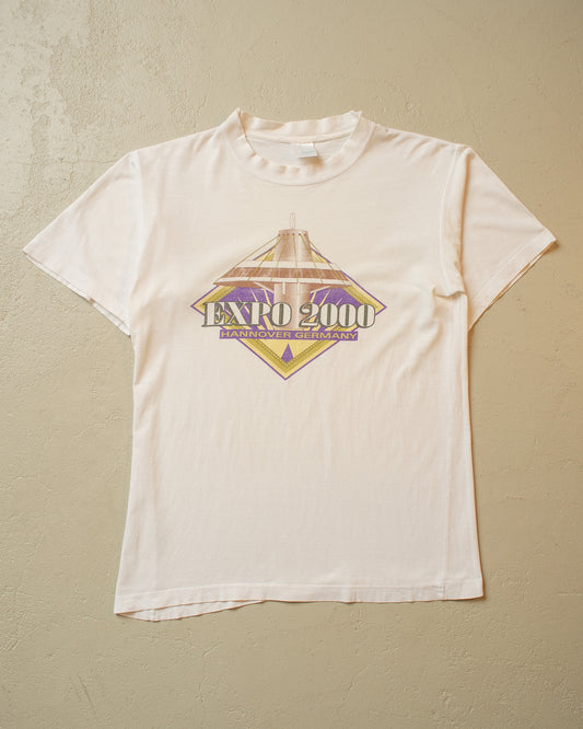 Expo 2000 Hannover distressed Tower T-shirt white - S/M