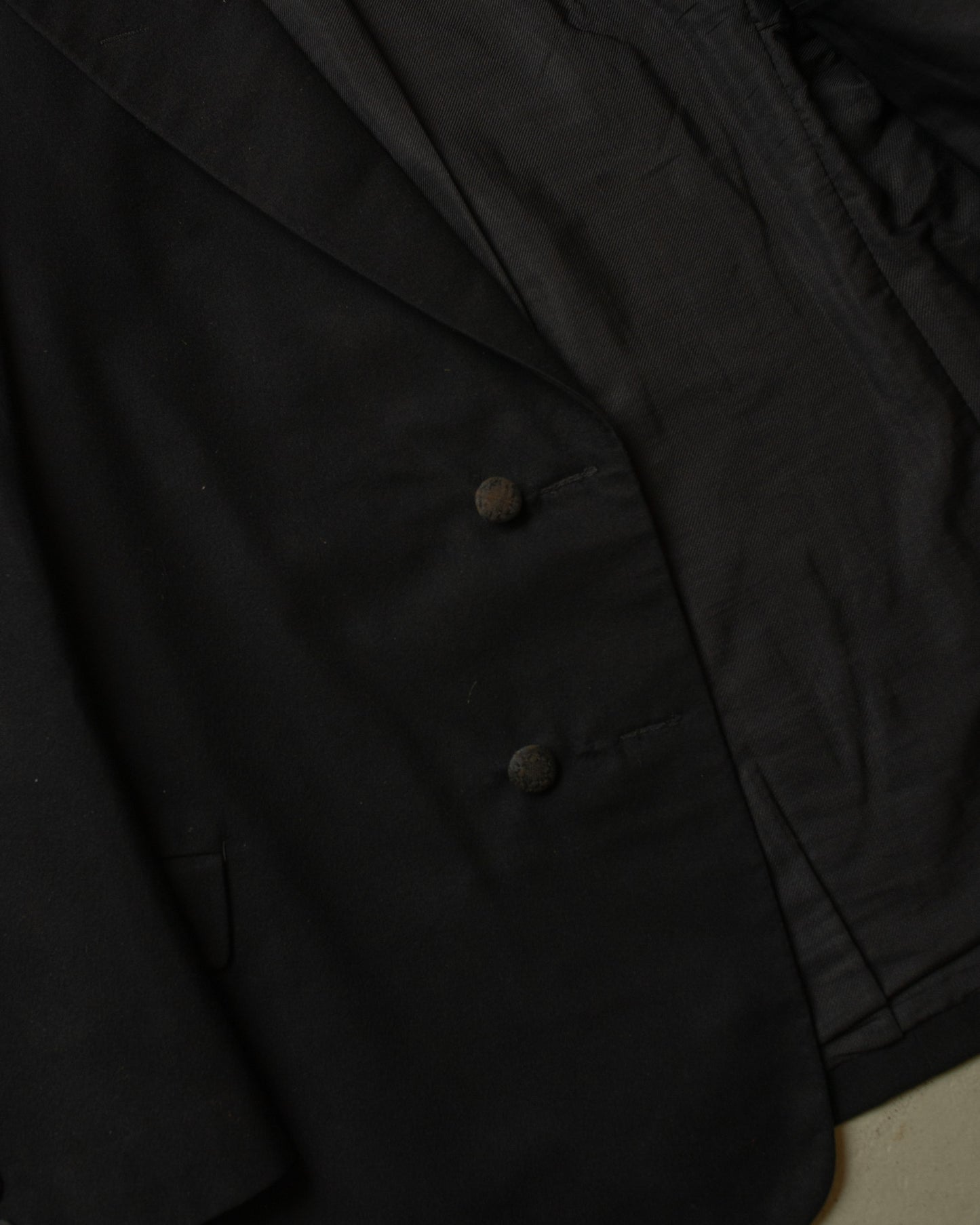 1920s German Three Piece Wool Suit black - M