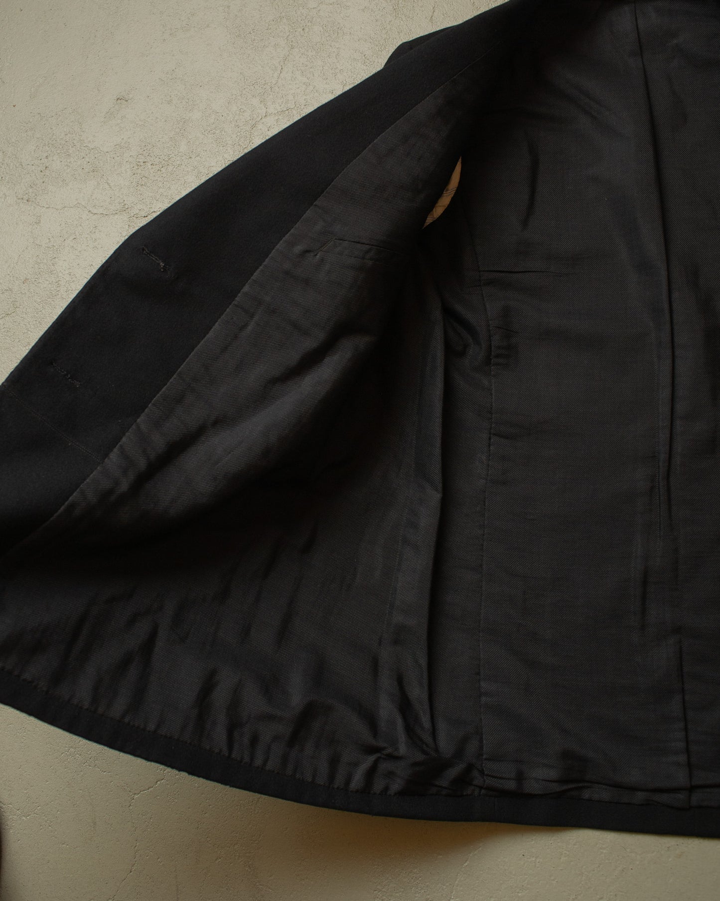 1920s German Three Piece Wool Suit black - M